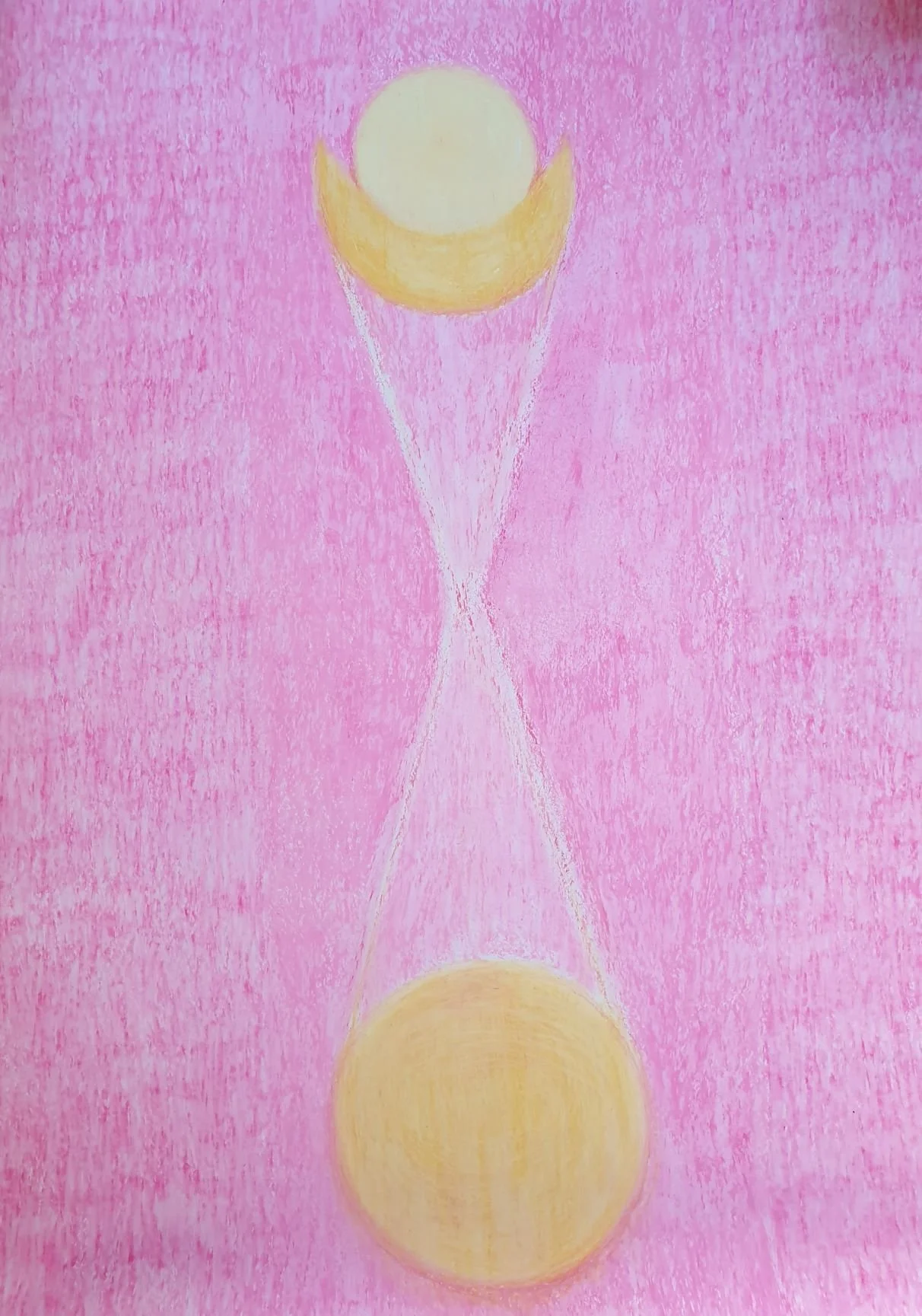 Antahkarana. Oil pastel on paper, 2021. 104 x 72 cm.
