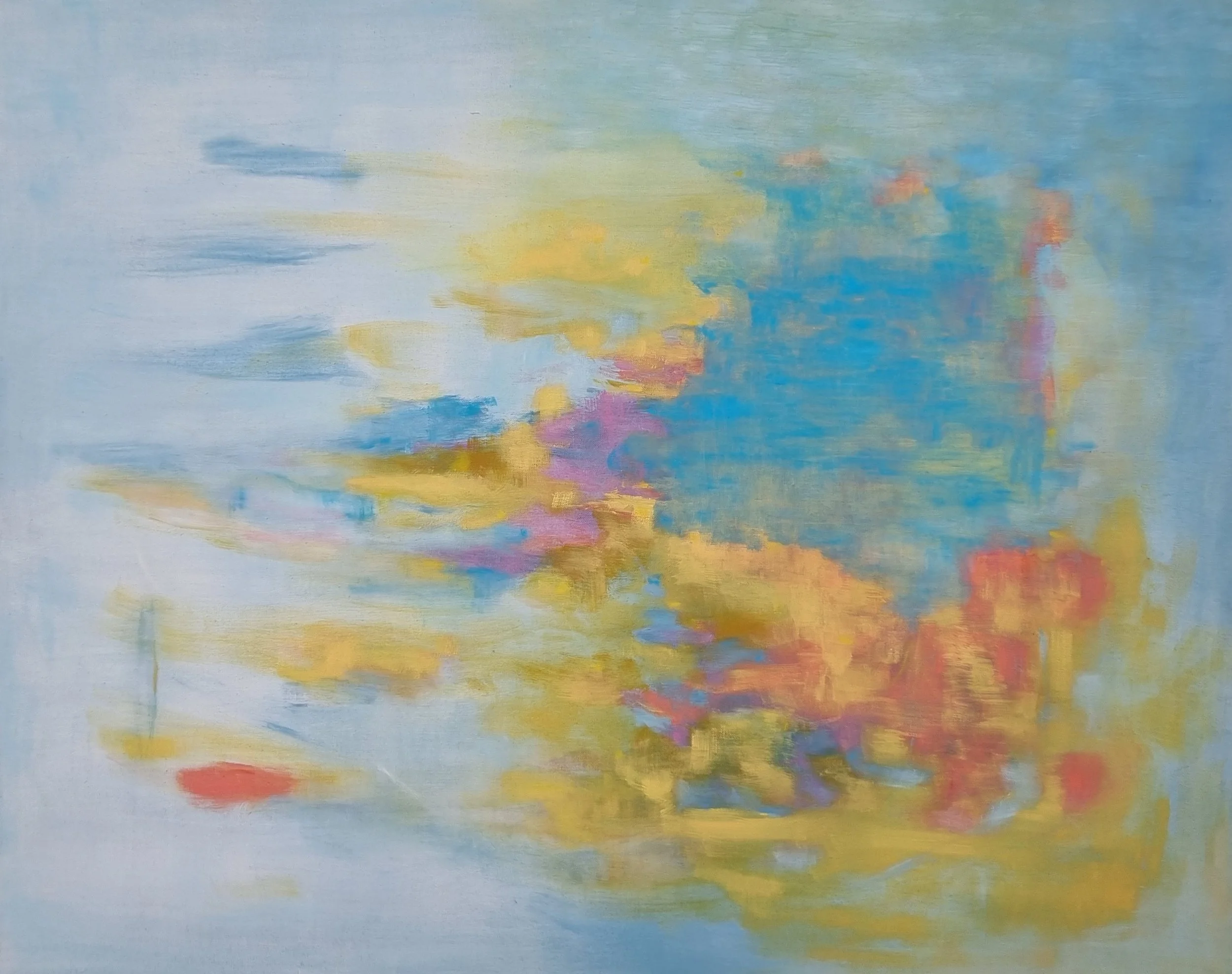 Satu Metsola's abstract oil painting