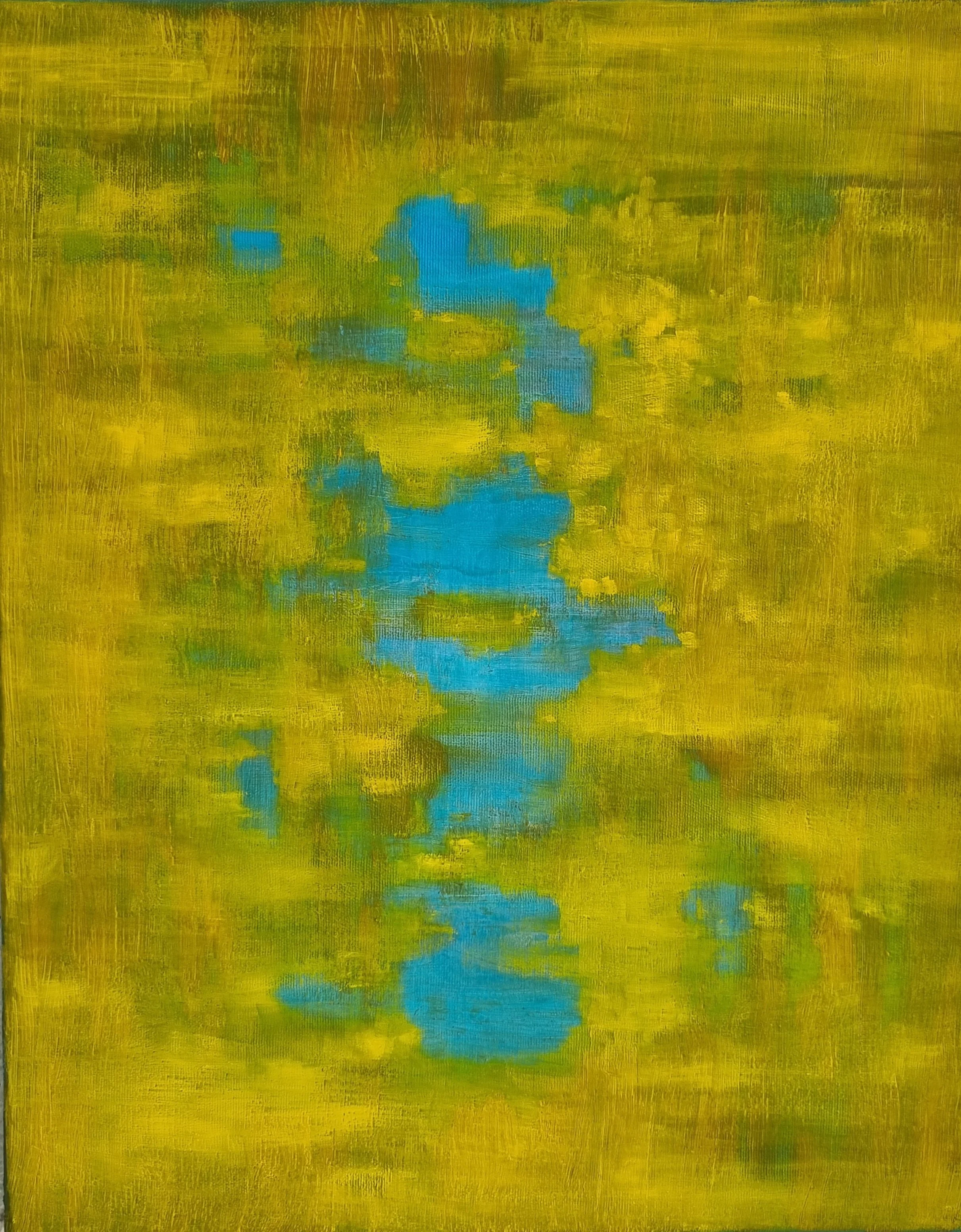 Finnish artist Satu Metsola's abstract oil painting