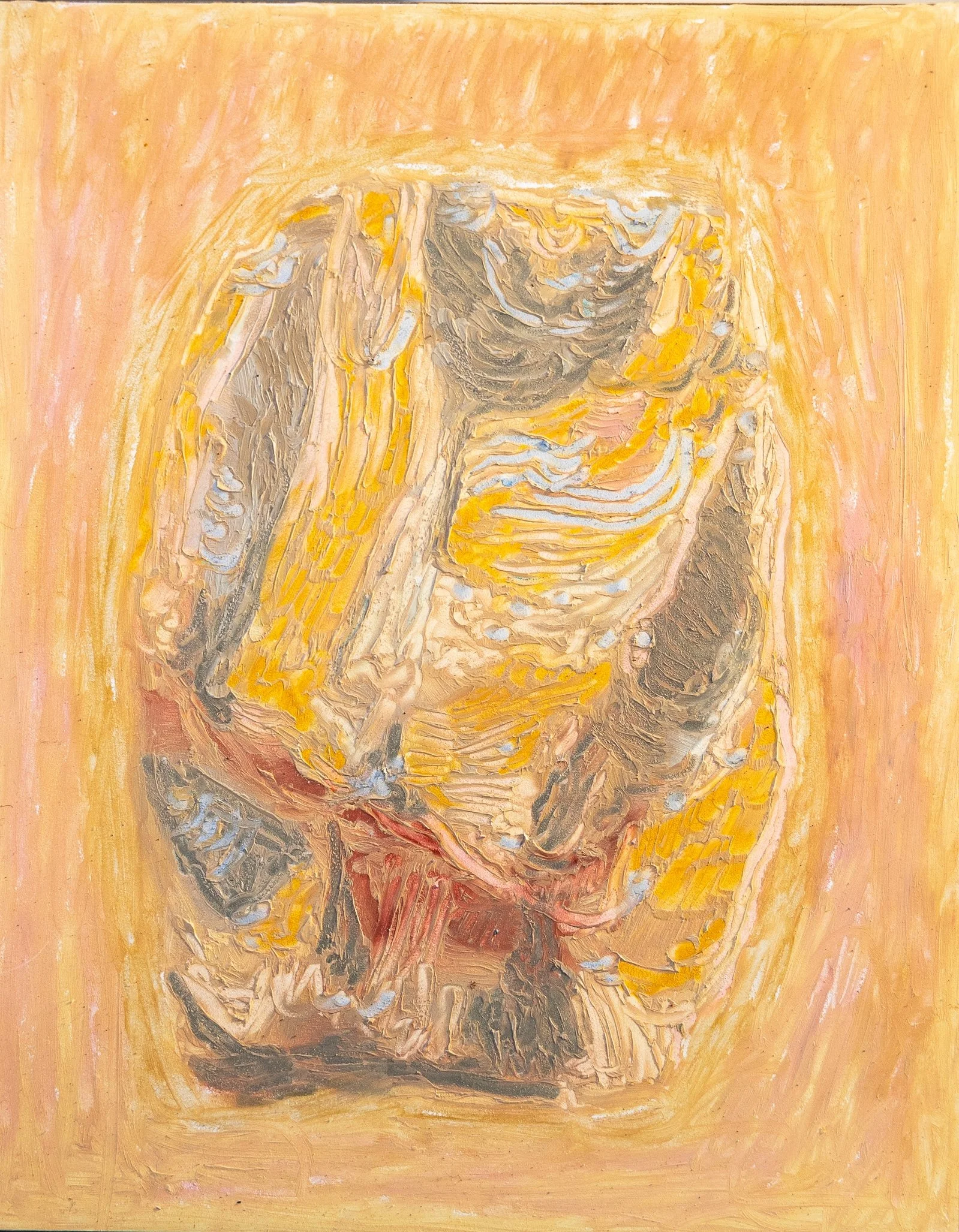 Finnish artist Satu Metsola's abstract oil stick painting Androsia