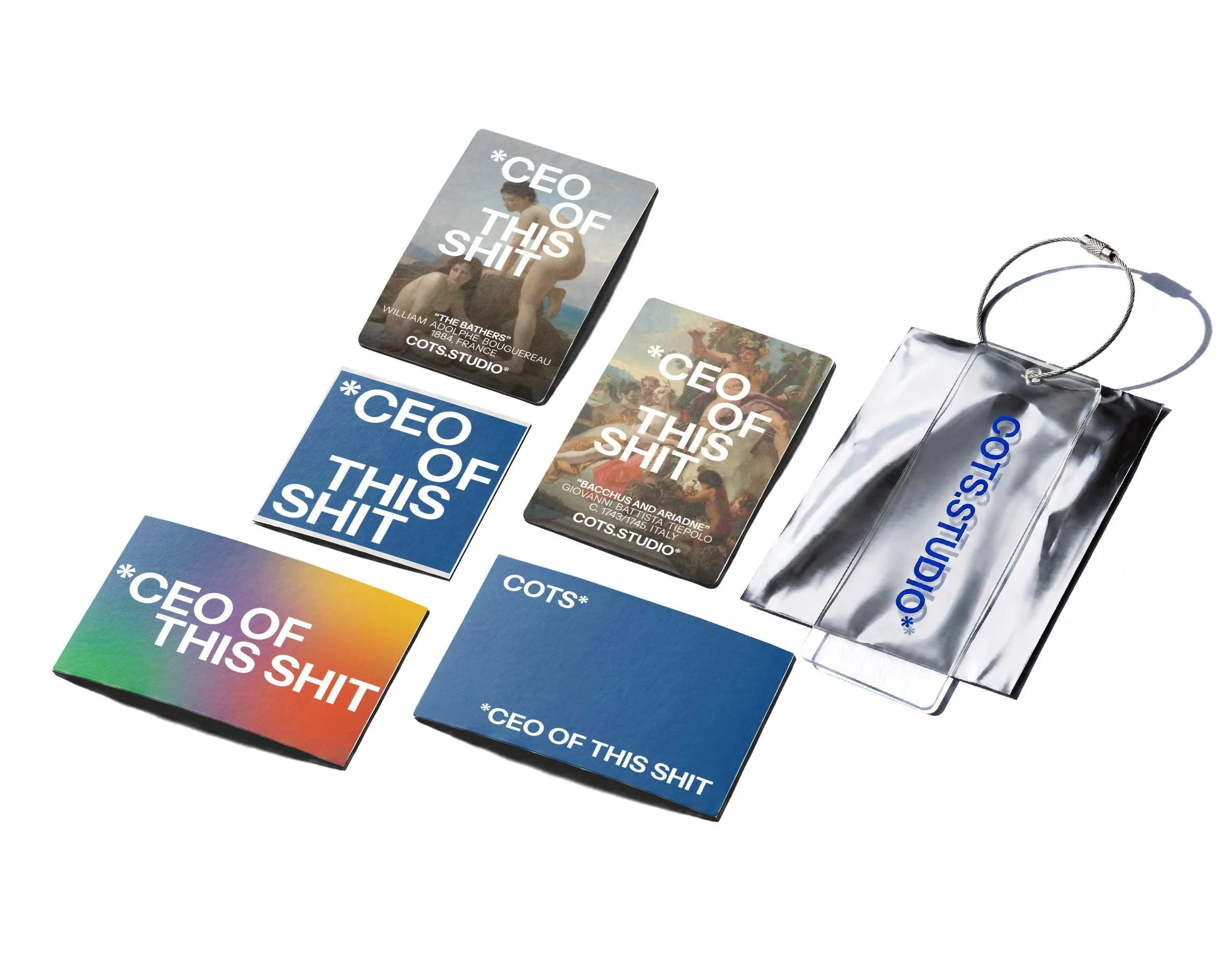 Packaging COTS.STUDIO con sticker e grafiche della SEASON 26
