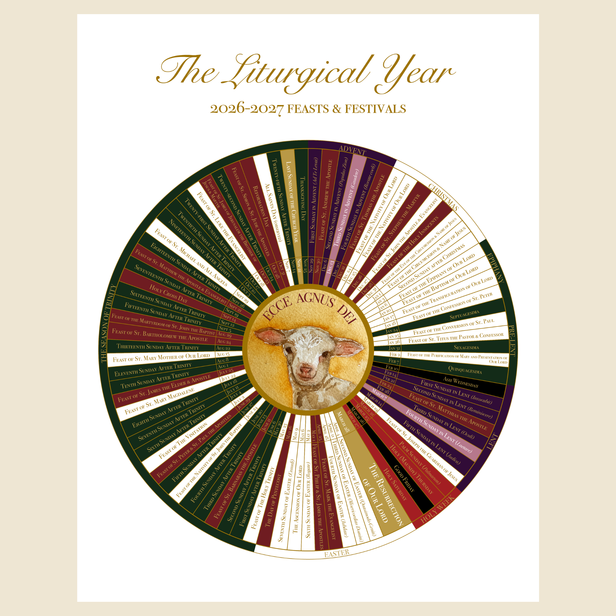 2026-2027 Feasts and Festivals