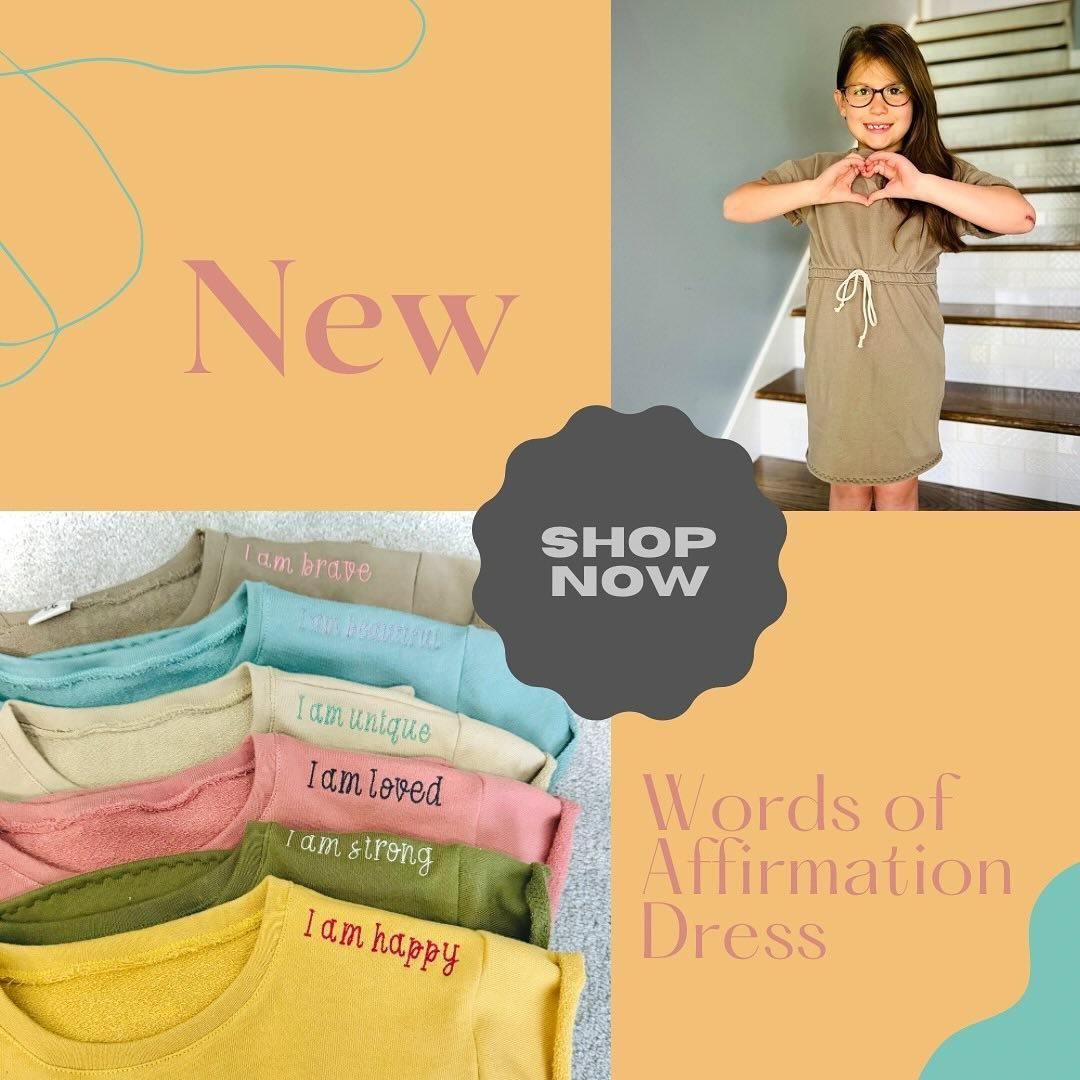 The all new Words of Affirmation Dresses are LIVE on my website! 

www.threeandmecreations.com

This collaboration with @fabric.and.ink has been so fun to put together and we hope you all love them! ❤️