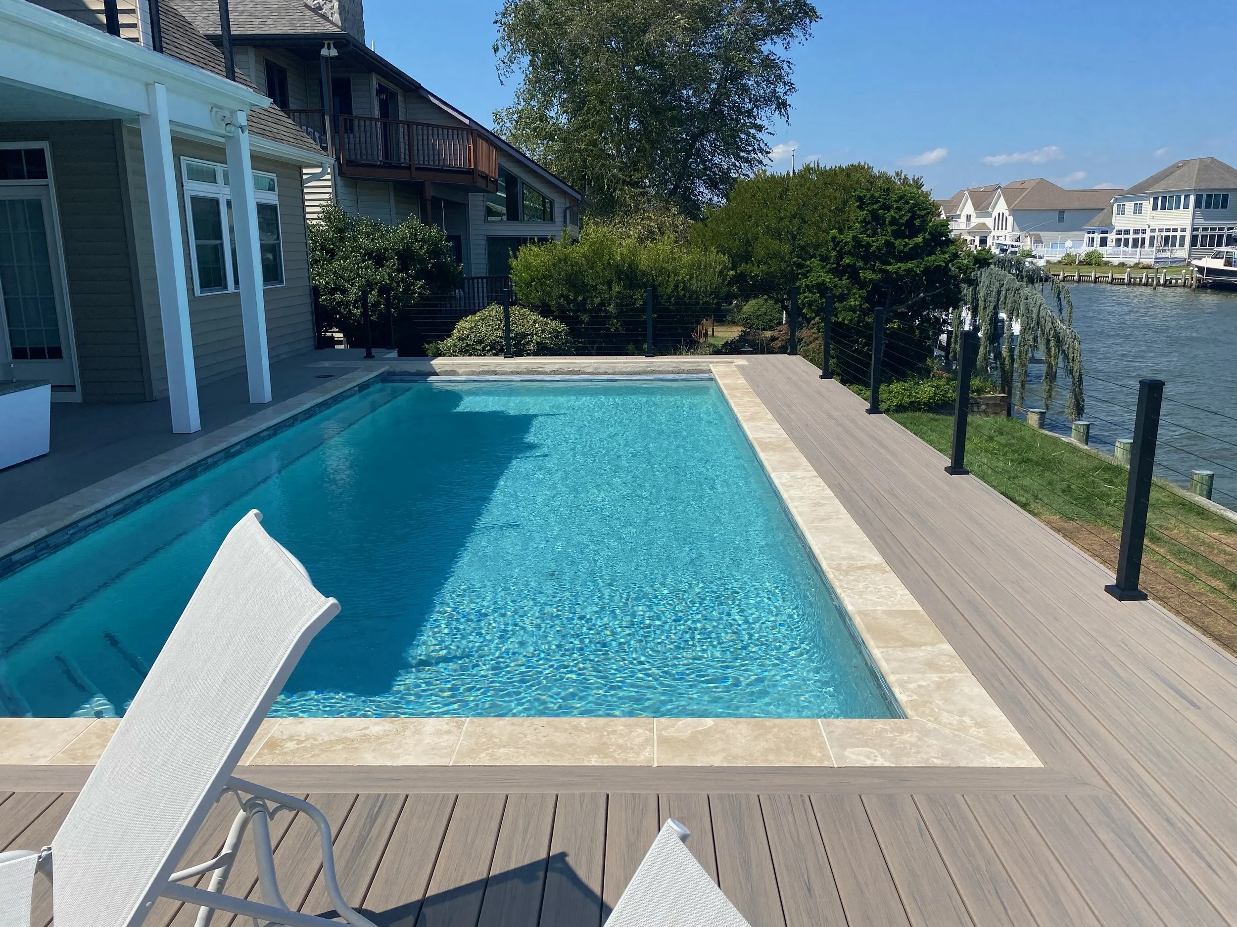 Delaware Construction company specializing in pool deck and outdoor living speaces