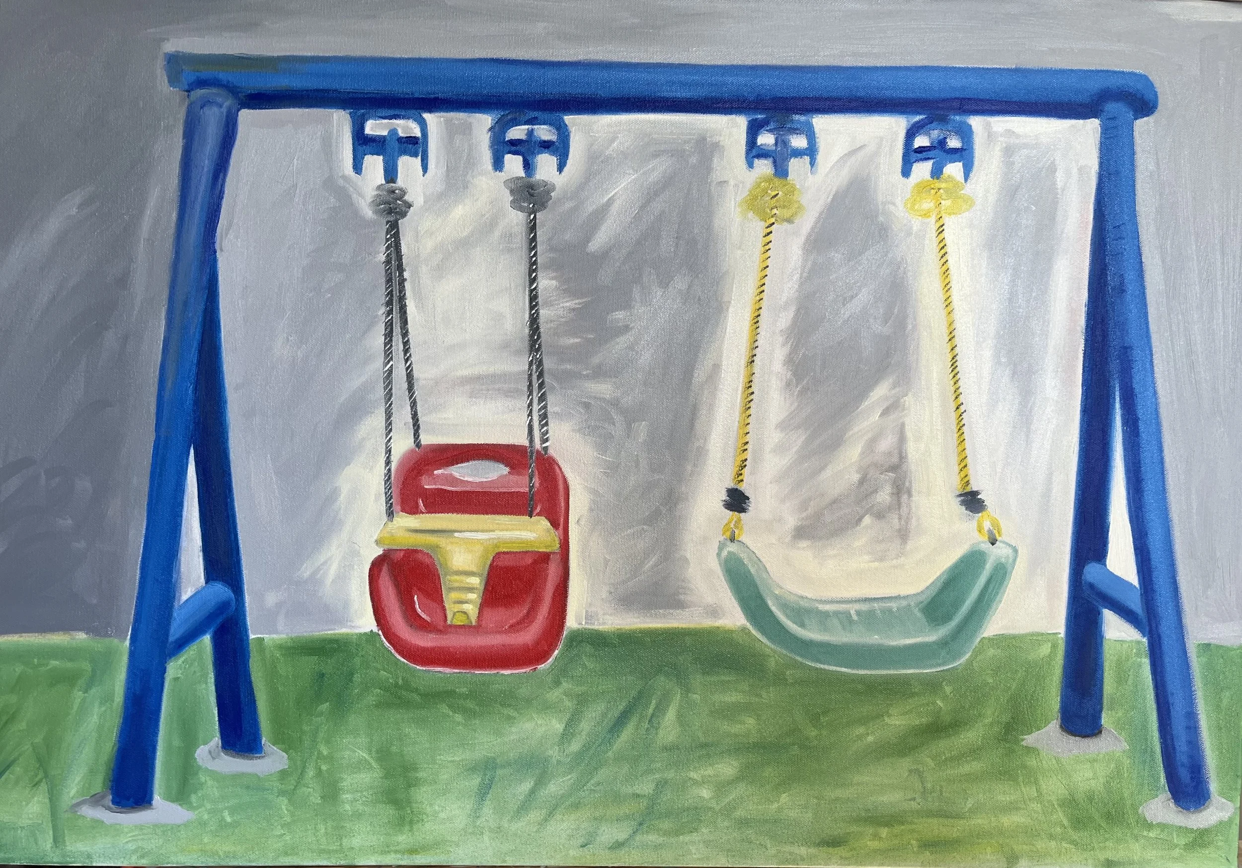 parque, 2024. Óleo sobre lienzo. 90 x 60 cm 