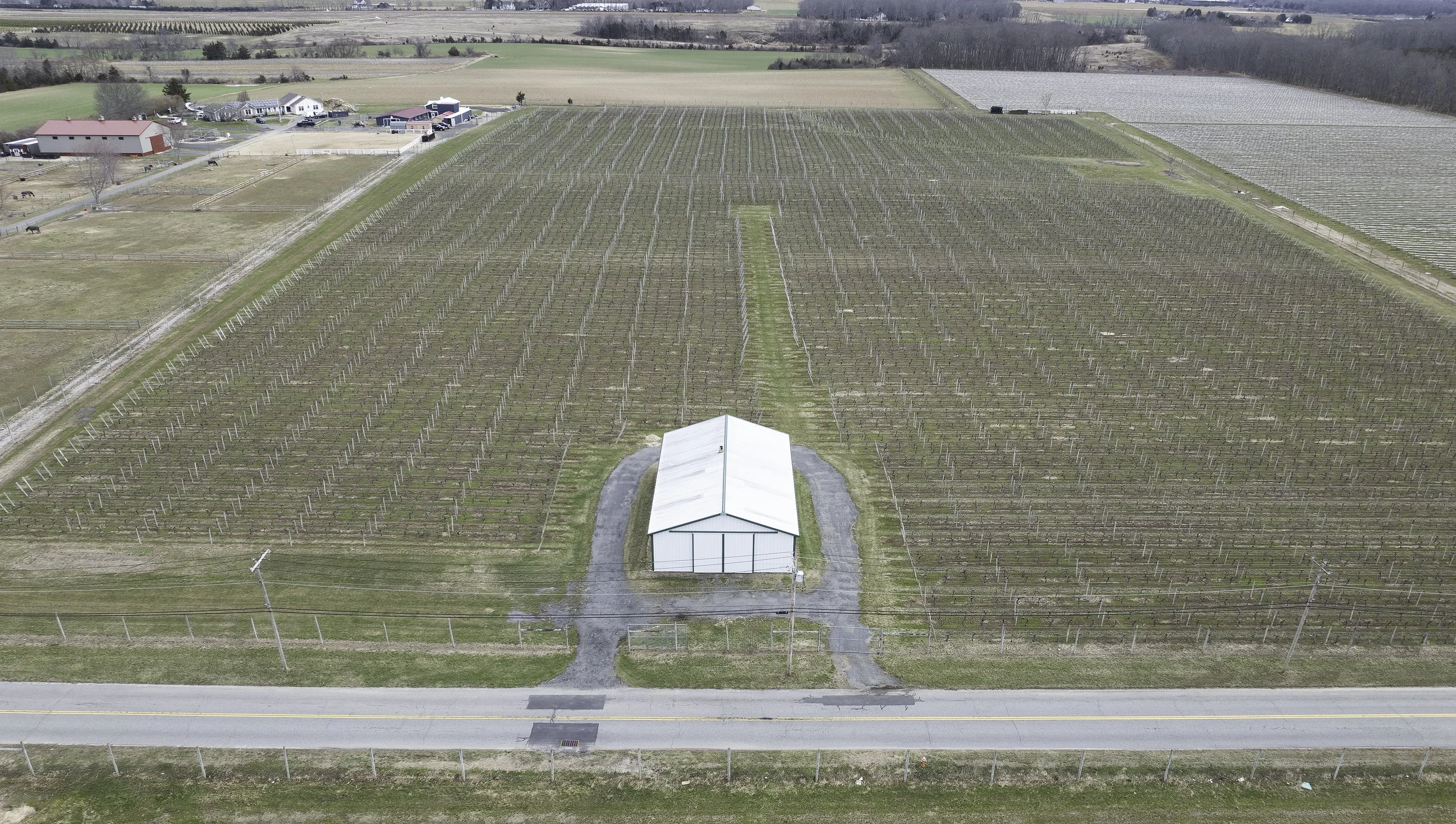 Vineyard barn site context aerial