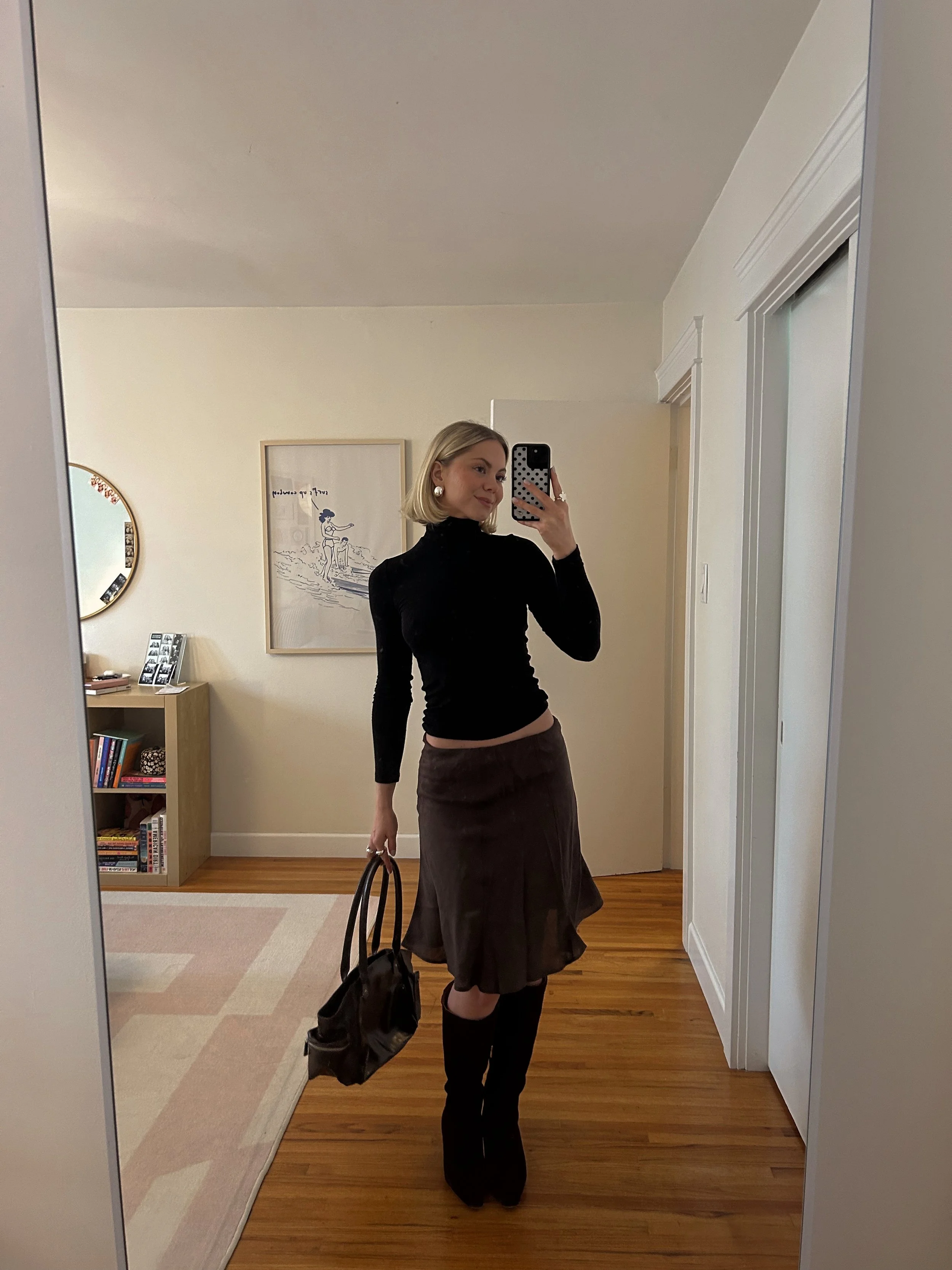 The Midi Skirt / Espresso