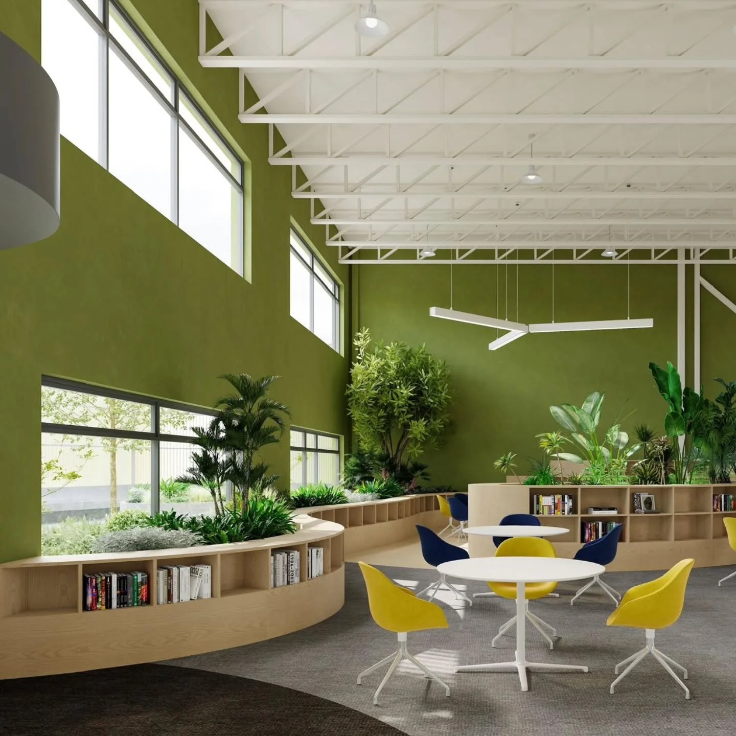 A space designed for coming together ✨
Our newly imagined main reception at Richland Academy creates a welcoming piazza for collaboration, connection, and learning. Flowing between the library to the outdoors, each space is thoughtfully designed to f