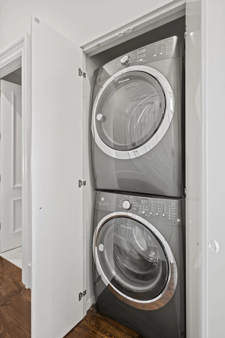 Full-size washer and dryer