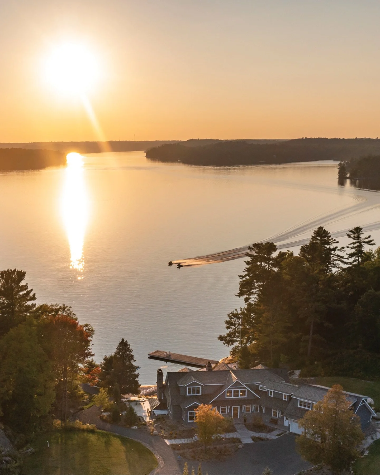 Take a break from February, and warm yourself with the classic beauty of &ldquo;Beaumaris&rdquo; on Lake Muskoka.

EXTERIOR MATERIALS
&bull; Soffit: 1x6 Cedar, V-Joint, Rough Face, Custom Solid Stain
&bull; Rafter Tails: Cedar, Custom Solid Stain 
&b