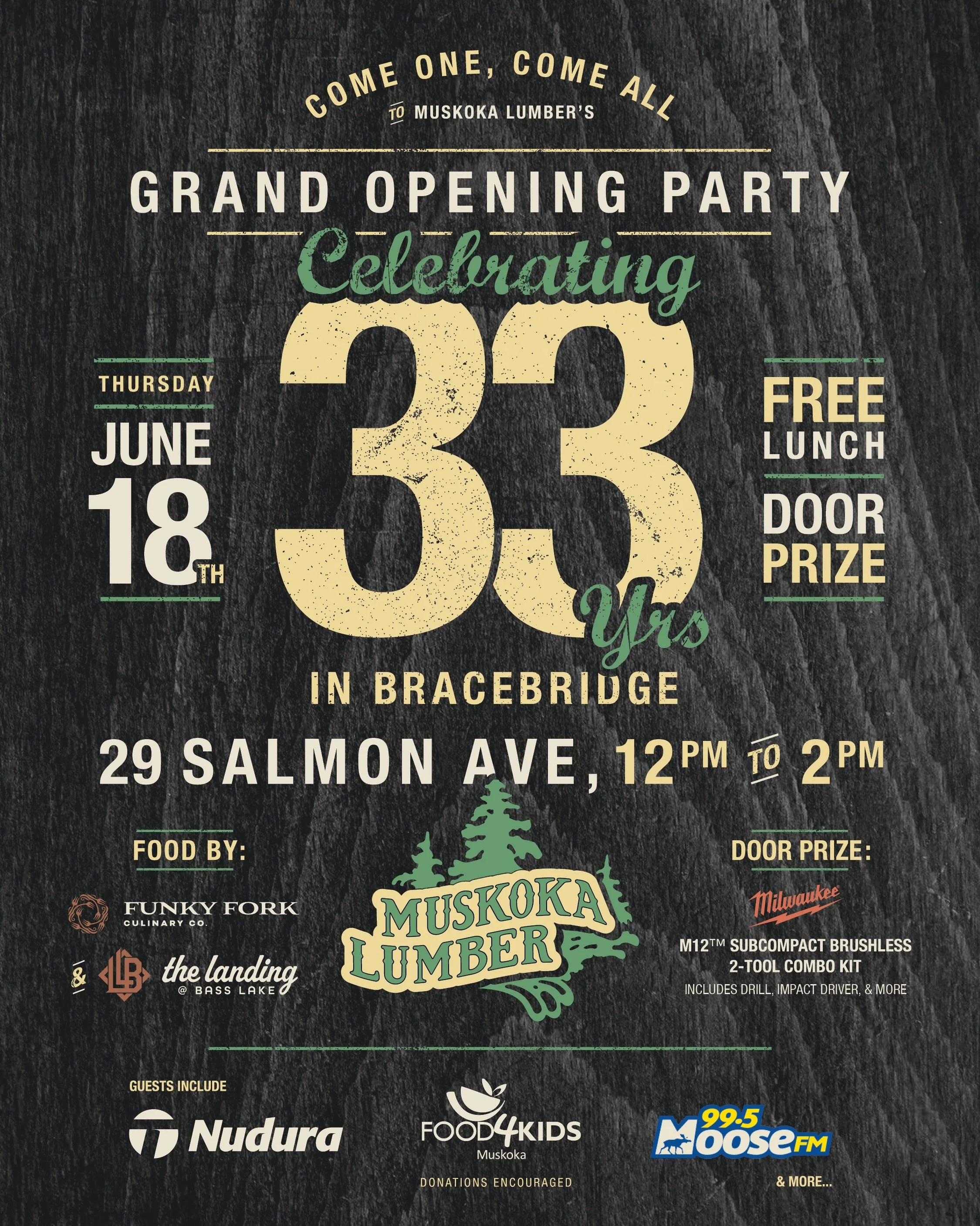 💥 COME TO OUR PARTY, JUNE 18th, in BRACEBRIDGE!

EVERYONE is invited to our &ldquo;Grand Opening&rdquo; event at our newest store at 29 Salmon Ave,. 🎉 celebrating 33 yrs in of business in the AMAZING community of Bracebridge!

🗓️ When: June 18th
⏰