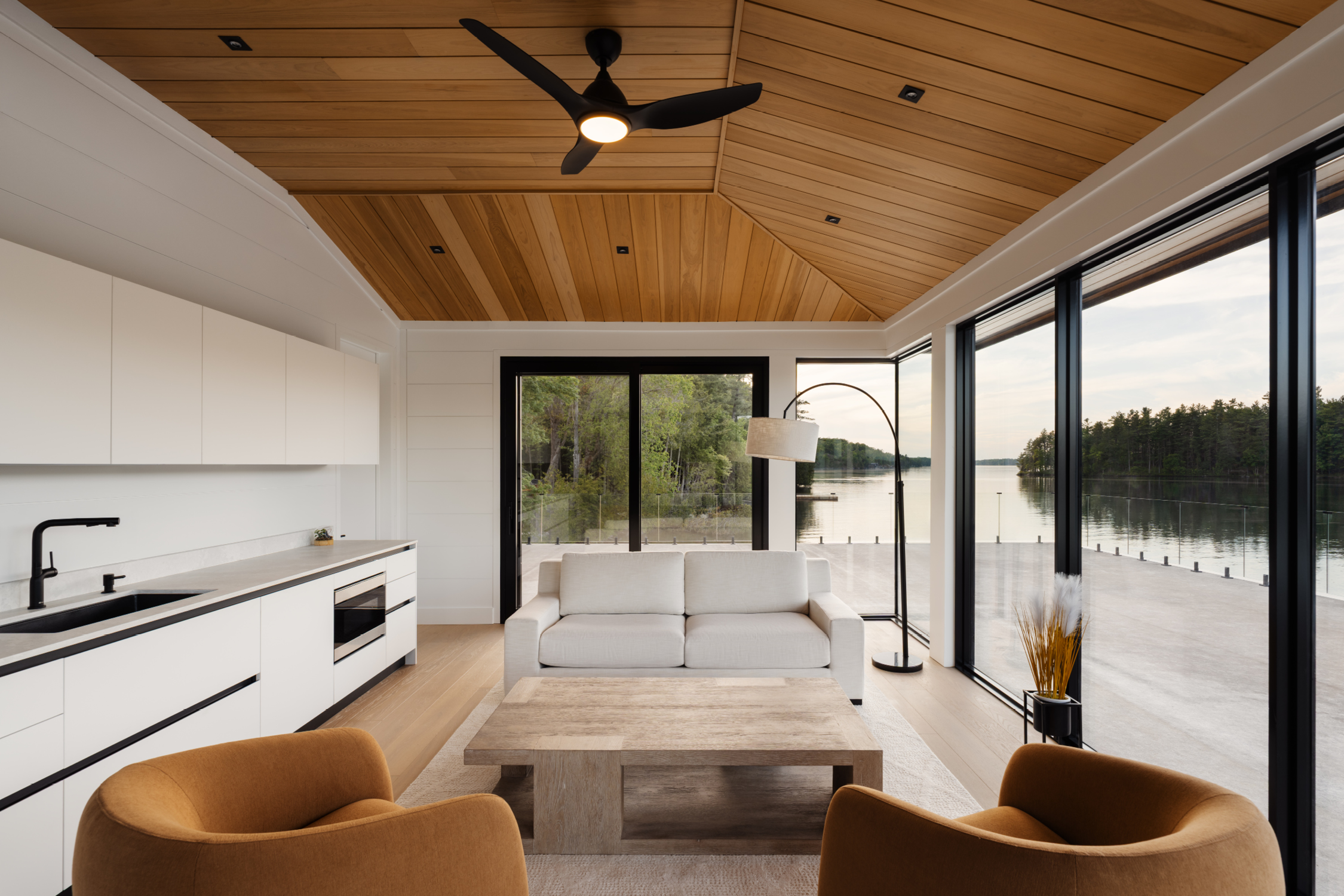 Muskoka Lumber, Boathouse Interior Finishing Materials