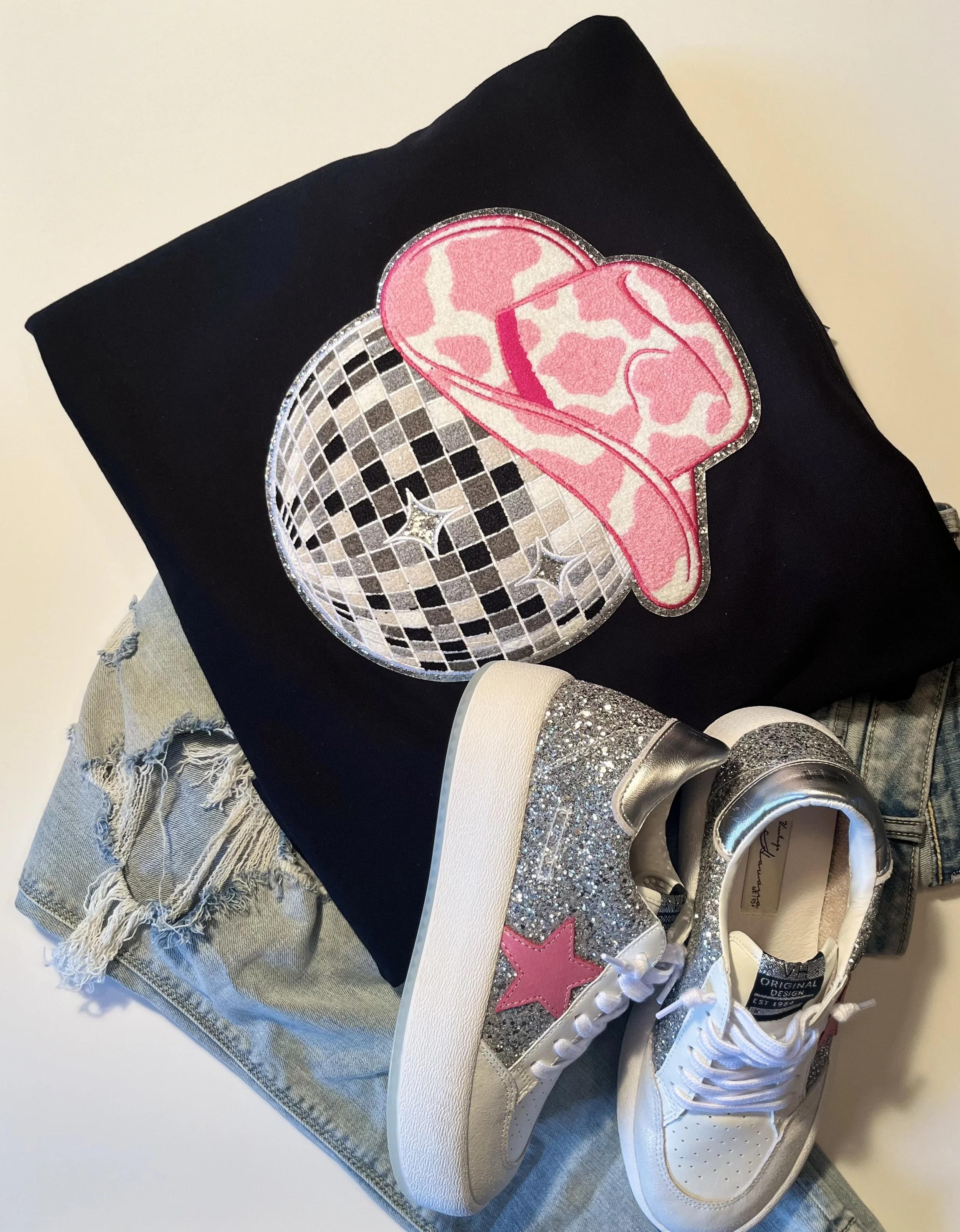 Disco Cowgirl Crewneck