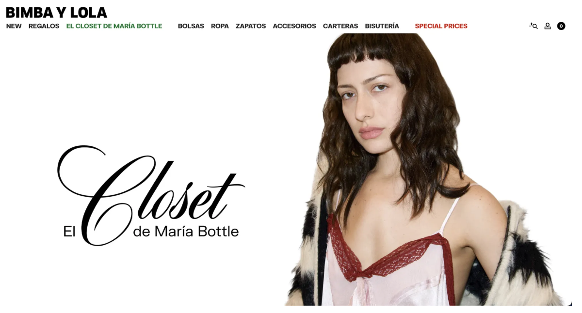 el closet de maria bottle BIMBA Y LOLA