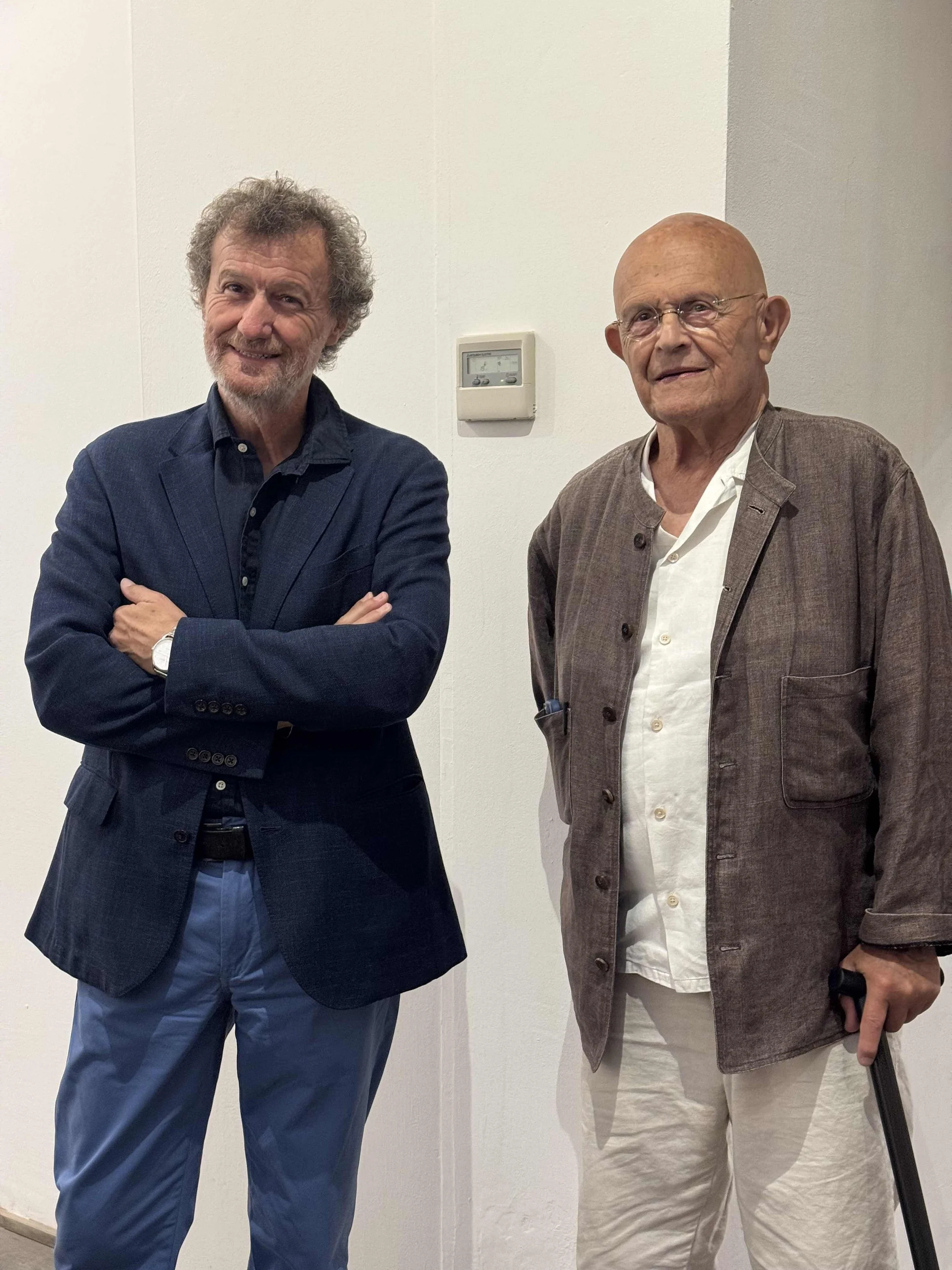 Danilo Eccher and Jim Dine, Pietrasanta, Italy