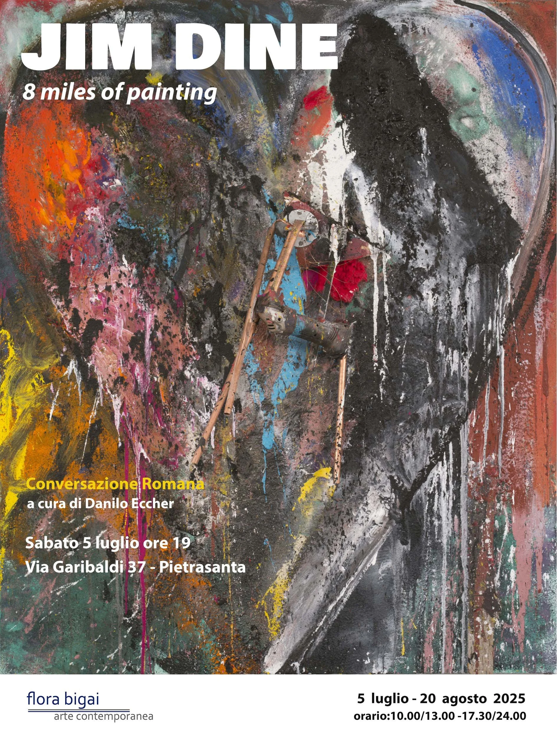 Jim Dine 8 miles of painting poster