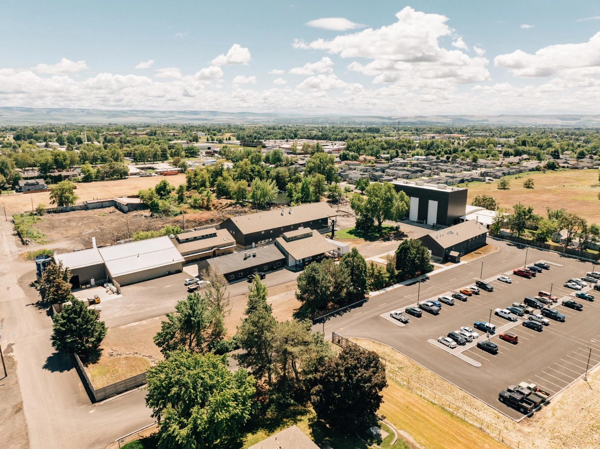 Birds eye view of the Walla Wally Foundry yards