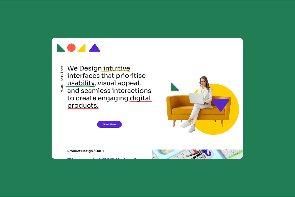 Designing Landing pages for LOJA-Studio