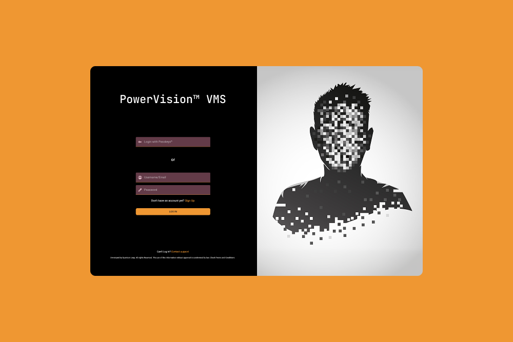 PowerVision VMS - Video management system dashboard