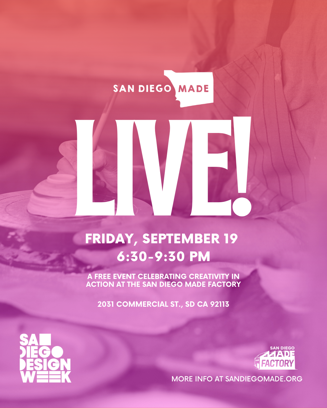 San Diego Made: LIVE, SD Design Week Edition!
