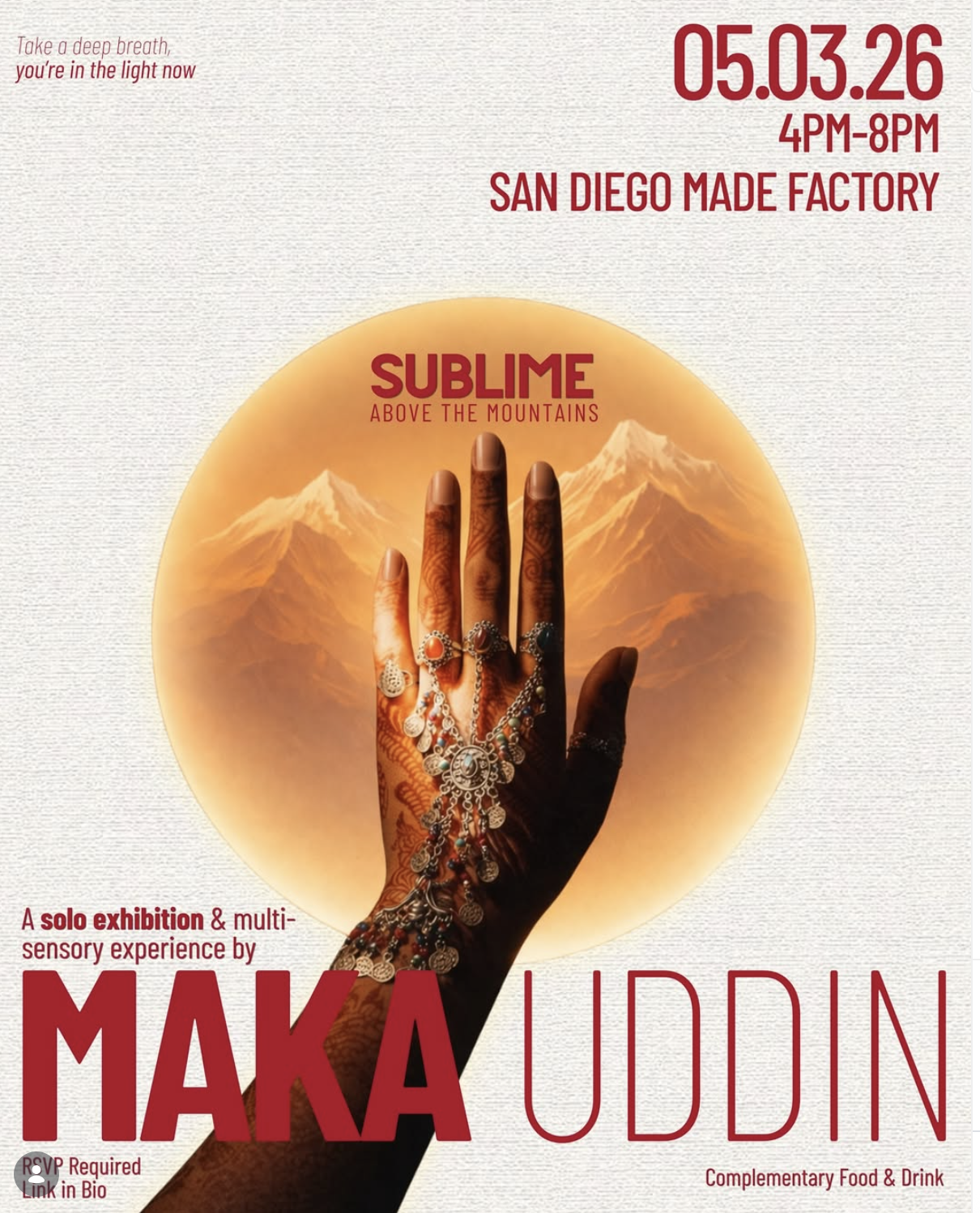 SUBLIME: Above the Mountains—A Solo Exhibition by Maka Uddin