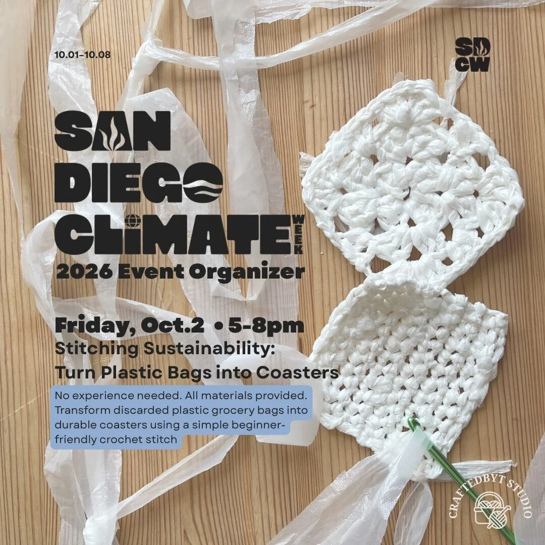 Stitching Sustainability: Turn Plastic Bags into Coasters