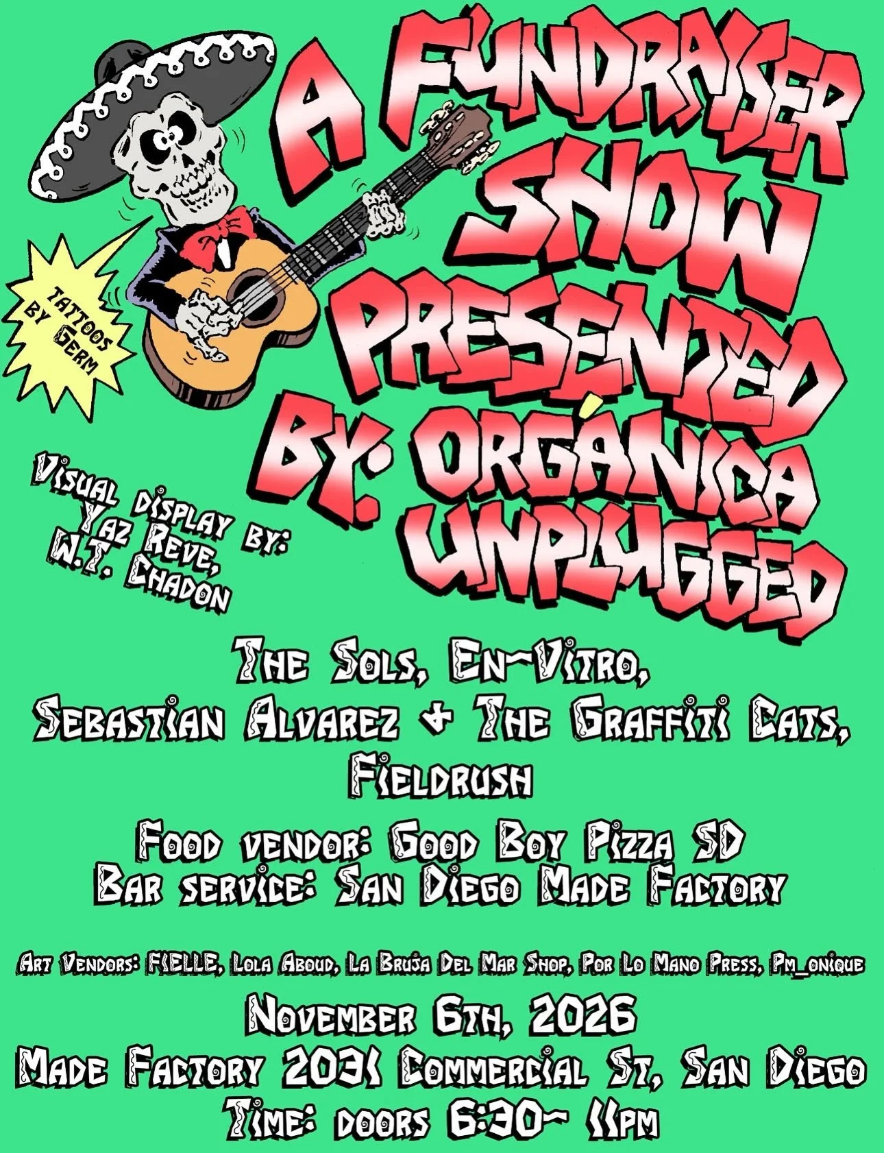 A Fundraiser Show Presented by: Orgánica Unplugged
