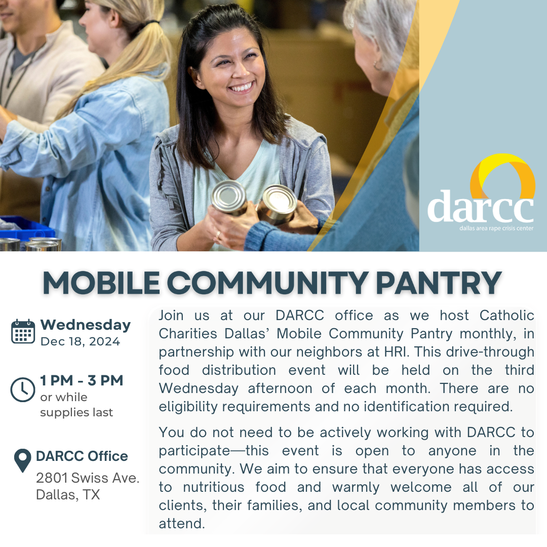 DARCC Hosts Monthly Community Pantry with Catholic Charities Dallas