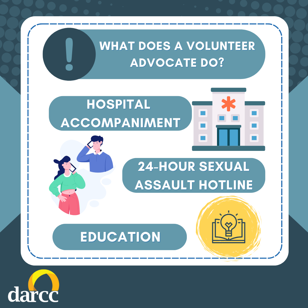 What Does a DARCC Volunteer Advocate Do?