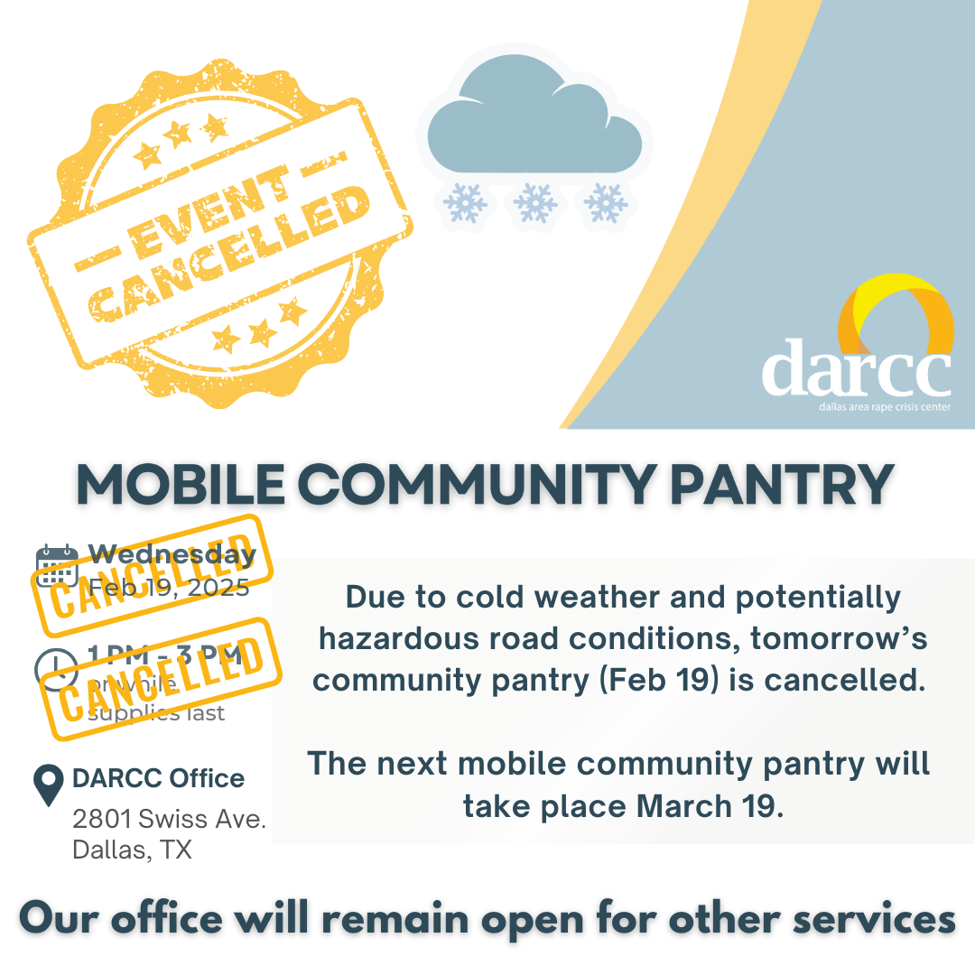 Feb 19 Mobile Community Pantry Cancelled