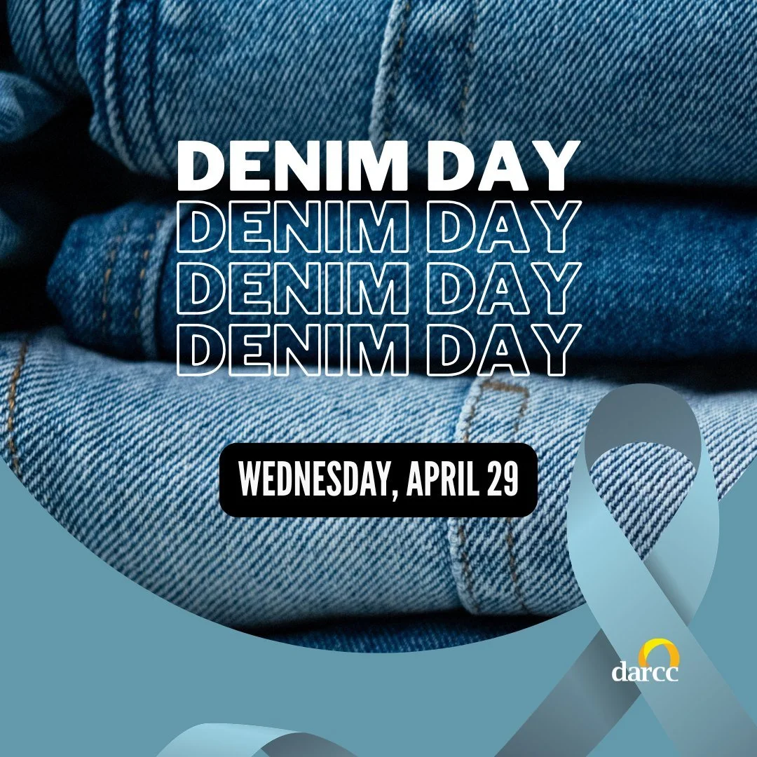 Just one week away&mdash;Denim Day is Wednesday, April 29.

Denim Day is a visible act of advocacy that challenges victim-blaming and harmful myths about sexual violence.

By wearing denim, you signal belief in survivors and a commitment to accountab