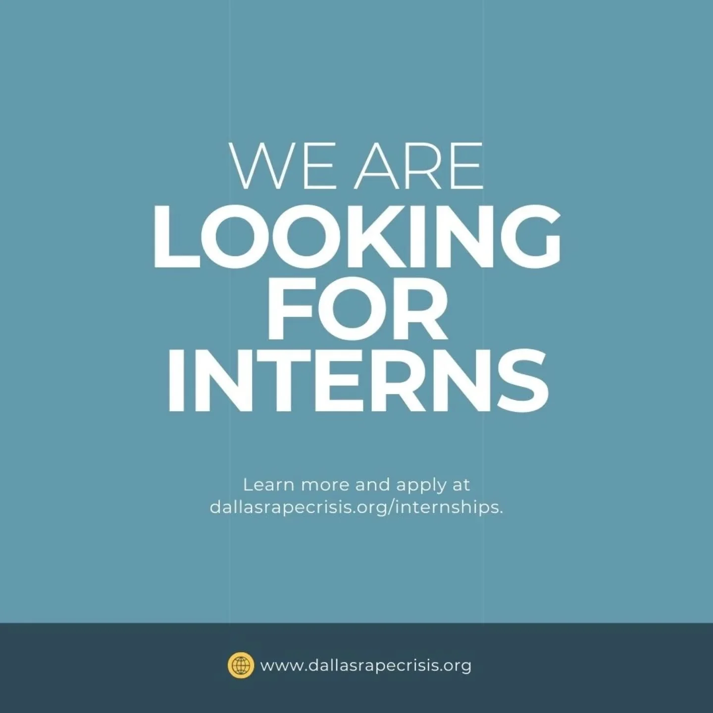 We Are Looking for Interns!

DARCC is accepting applications for Advocacy Interns!

If you're passionate about supporting survivors, fighting for justice, and creating safer communities&mdash;we want YOU on our team.

- Real experience
- Real impact
