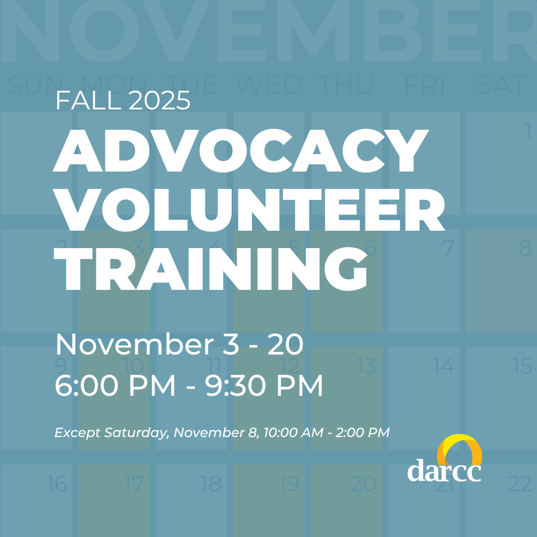 FALL 2025 Advocacy Volunteer Training | Dallas Area Rape Crisis Center