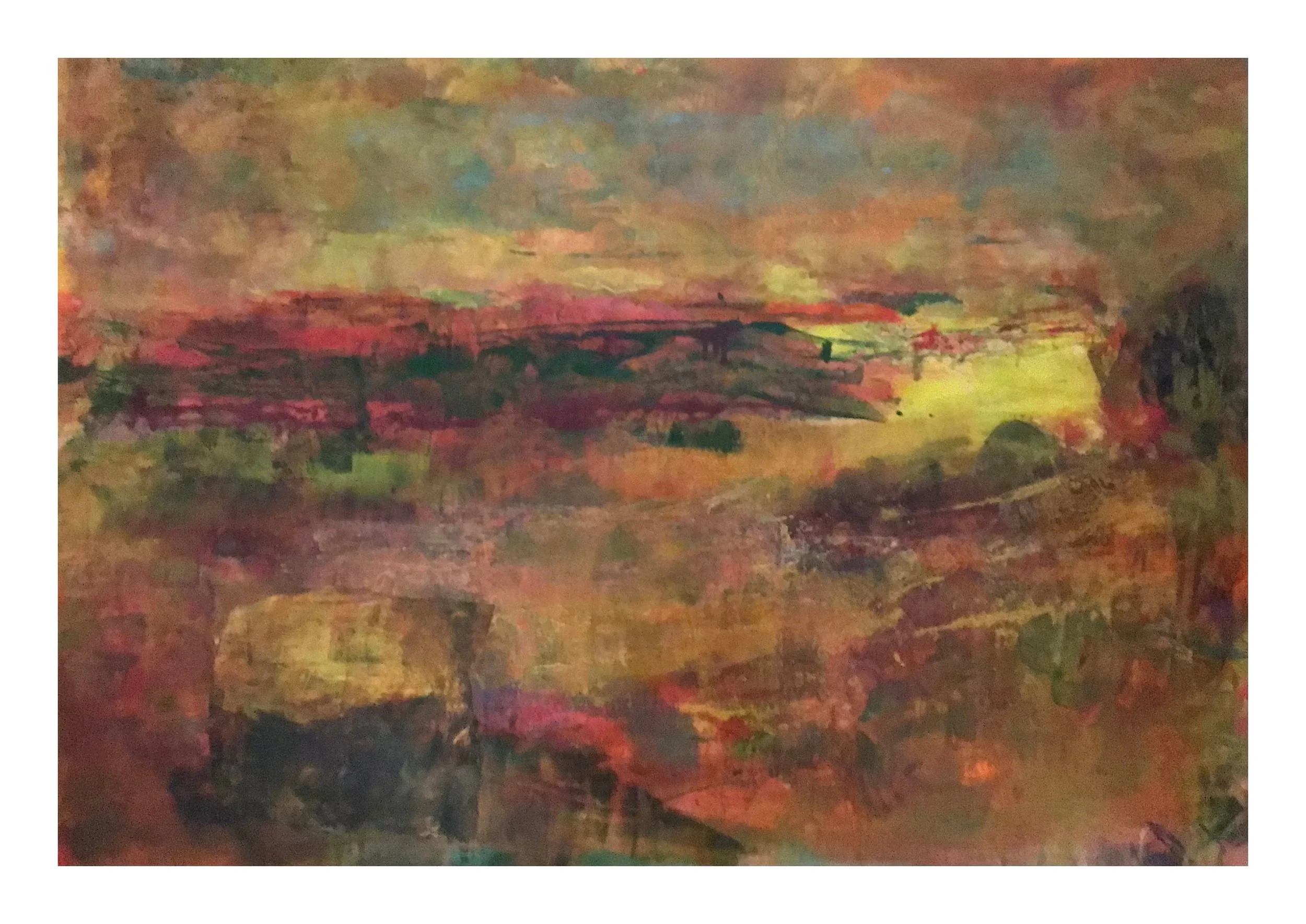 REBORN REASSURANCE | 2025 | mixed media and collage on wood panel | 95 x 65 cm | 37,5 x 25,5 inch