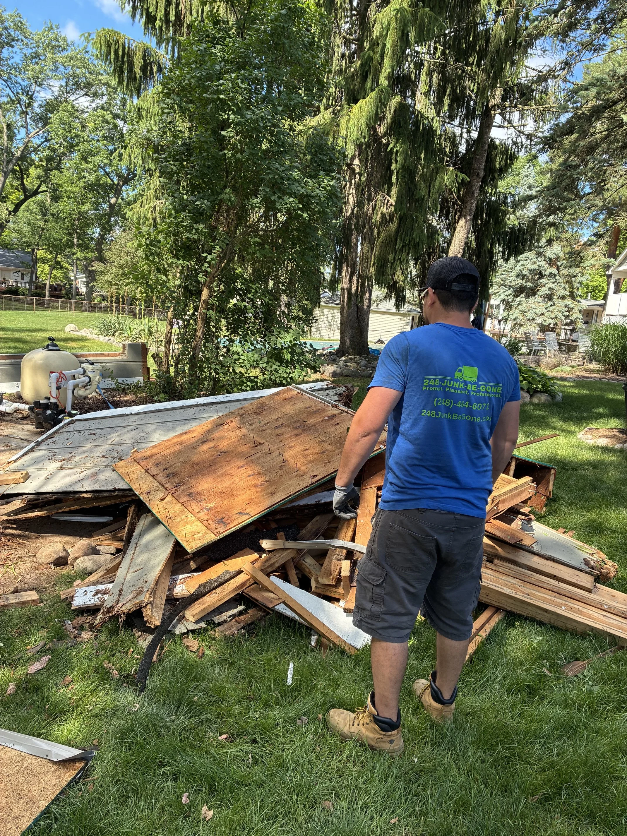 Shed Demo and Haul Away in Wolverine, MI
