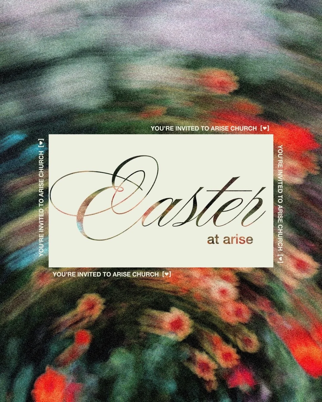 Easter at Arise is almost here ✨

🕯️Join us for Good Friday as we reflect on the cross and share in communion
4:30 PM &amp; 6:00 PM
Childcare available | Not live streamed

☀️ Celebrate Easter Sunday with us as we honor the resurrection of Jesus
6:0