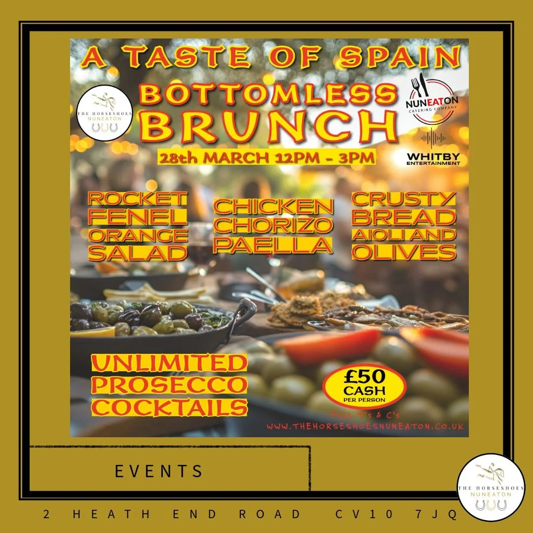 🔥 BOTTOMLESS BRUNCH SERIES 2026 &ndash; 1 OF 4 🔥
🇪🇸 A TASTE OF SPAIN 🇪🇸

We&rsquo;re kicking off our first of four bottomless brunches this year with a sun-soaked trip to Spain &mdash; no passport required.

Expect bold Spanish flavours, vibran