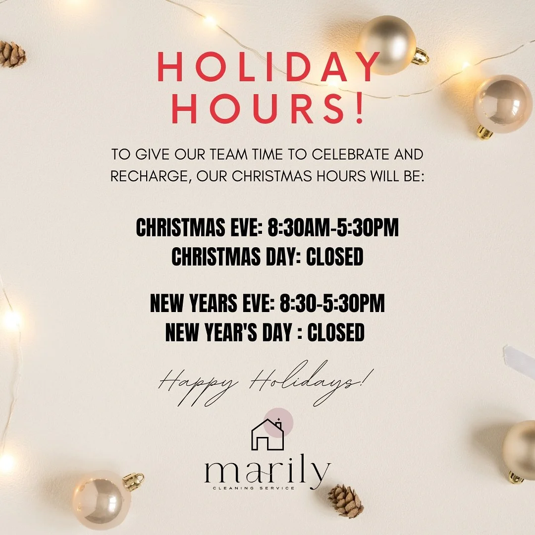 Our Christmas &amp; New Year hours are now live 🎄✨
Please plan your bookings around these dates.

Thank you for all your support this year &mdash; wishing you and your families a happy and safe holiday season 🤍

📅 See image for full opening &amp; 