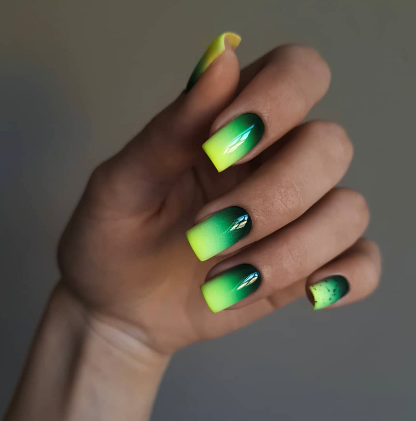 Russian Manicure with Ombre