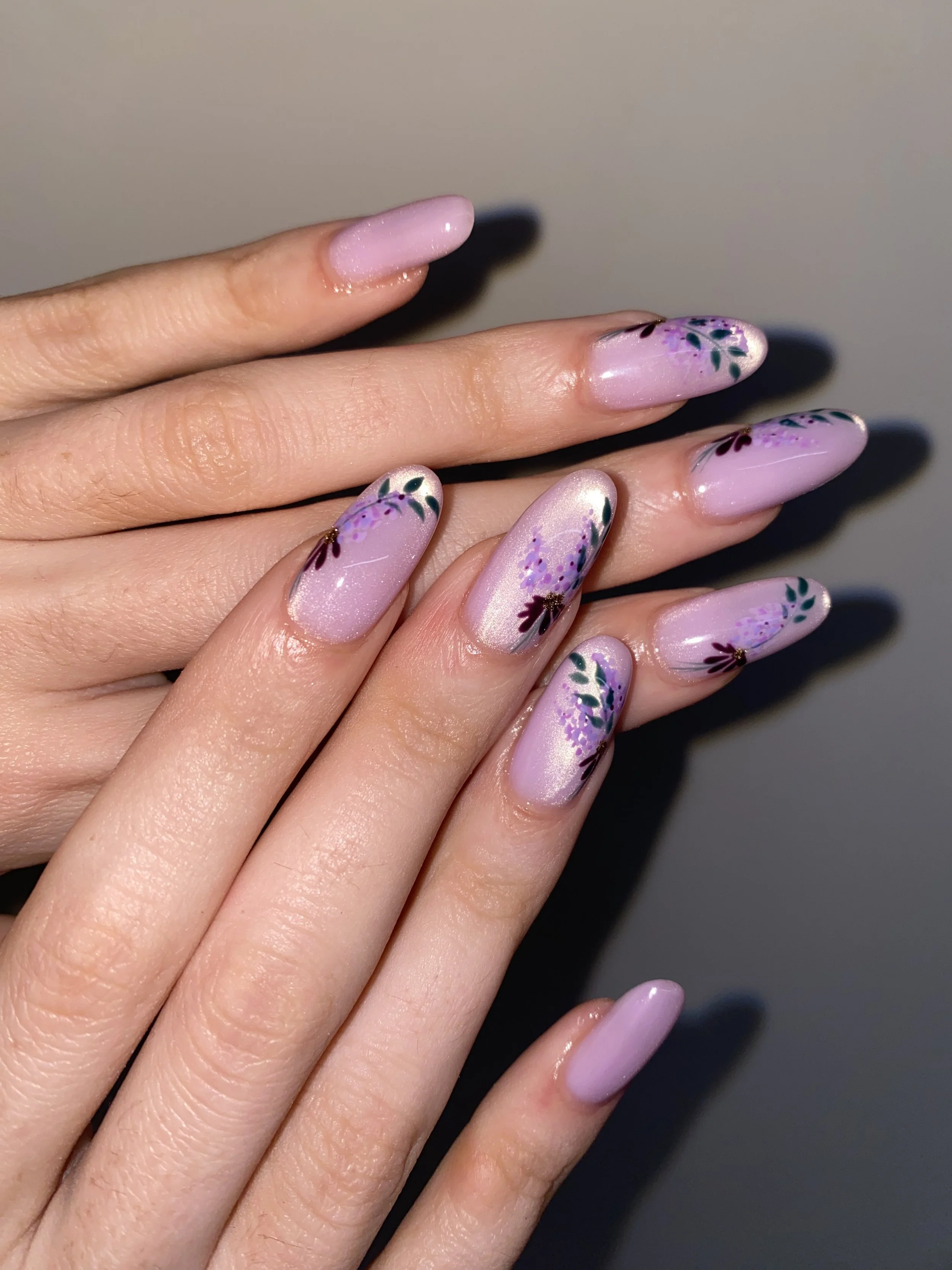 Russian Gel manicure with Nail Art