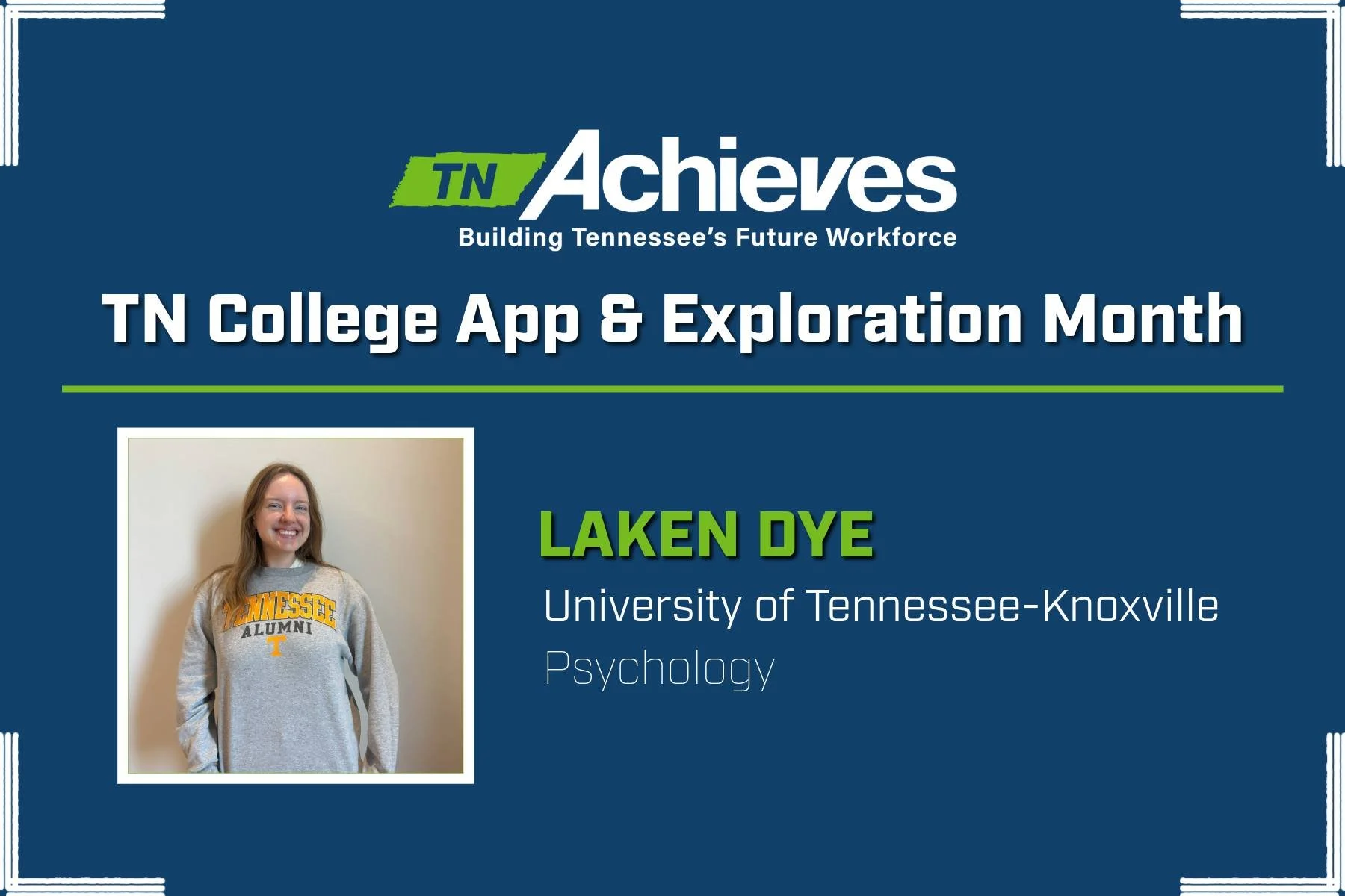September is TN College Application &amp; Exploration Month! Check out some of the tnAchieves Team and where they went to college. 

Students, you can take advantage of many free in-state college applications this month. (Check out our post earlier t