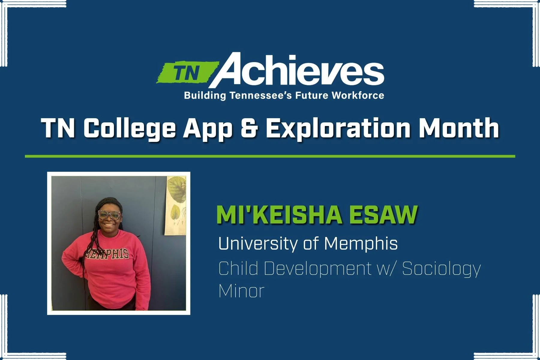 September is TN College Application &amp; Exploration Month! Check out some of the tnAchieves Team and where they went to college. 

Students, you can take advantage of many free in-state college applications this month. 

Don't forget the deadline t