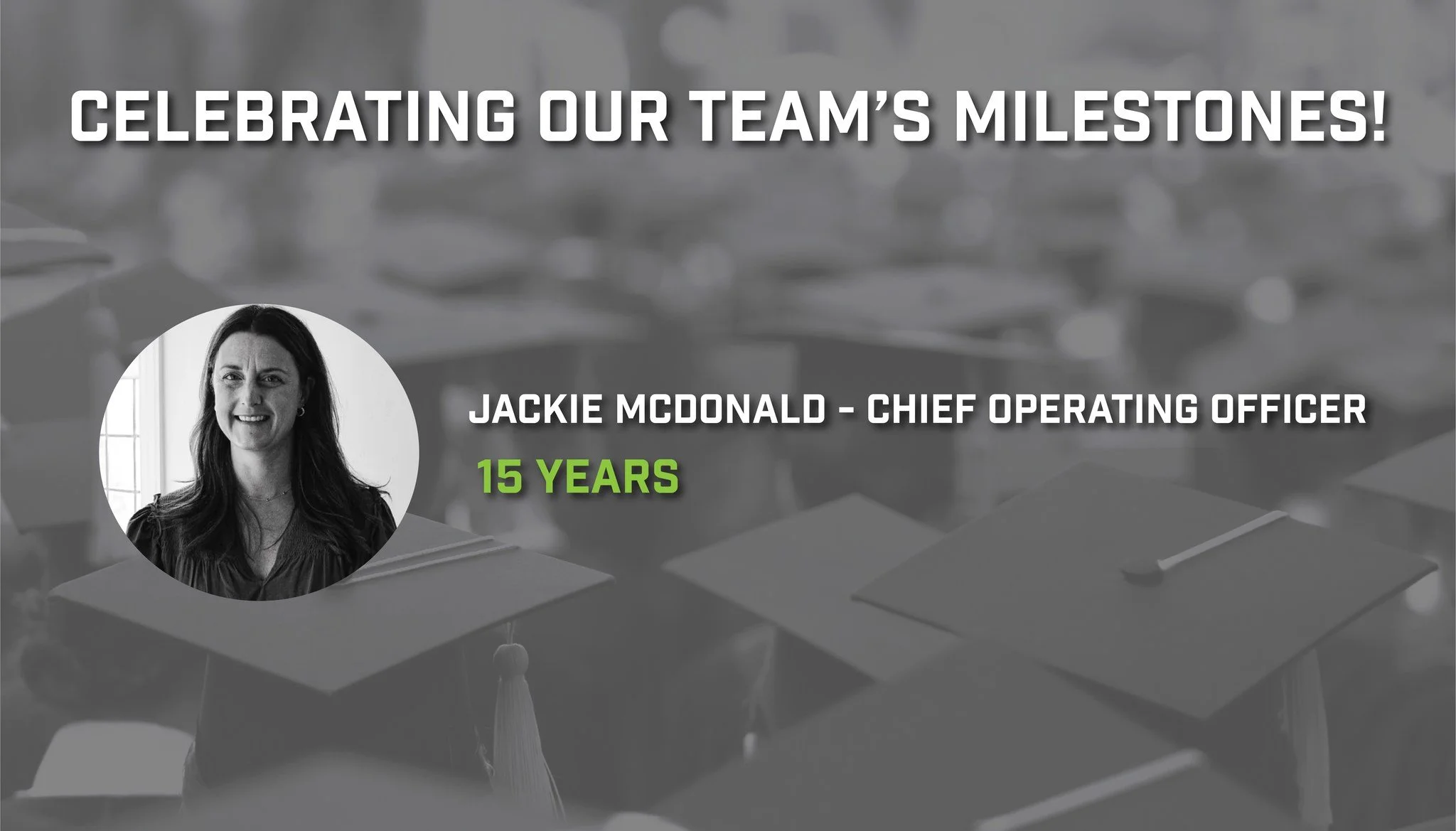 Congrats to our team members who are celebrating big milestones in January! 

Congratulations to:
Jackie McDonald-15 years

We could not Build Tennessee's Future Workforce without your hard work!