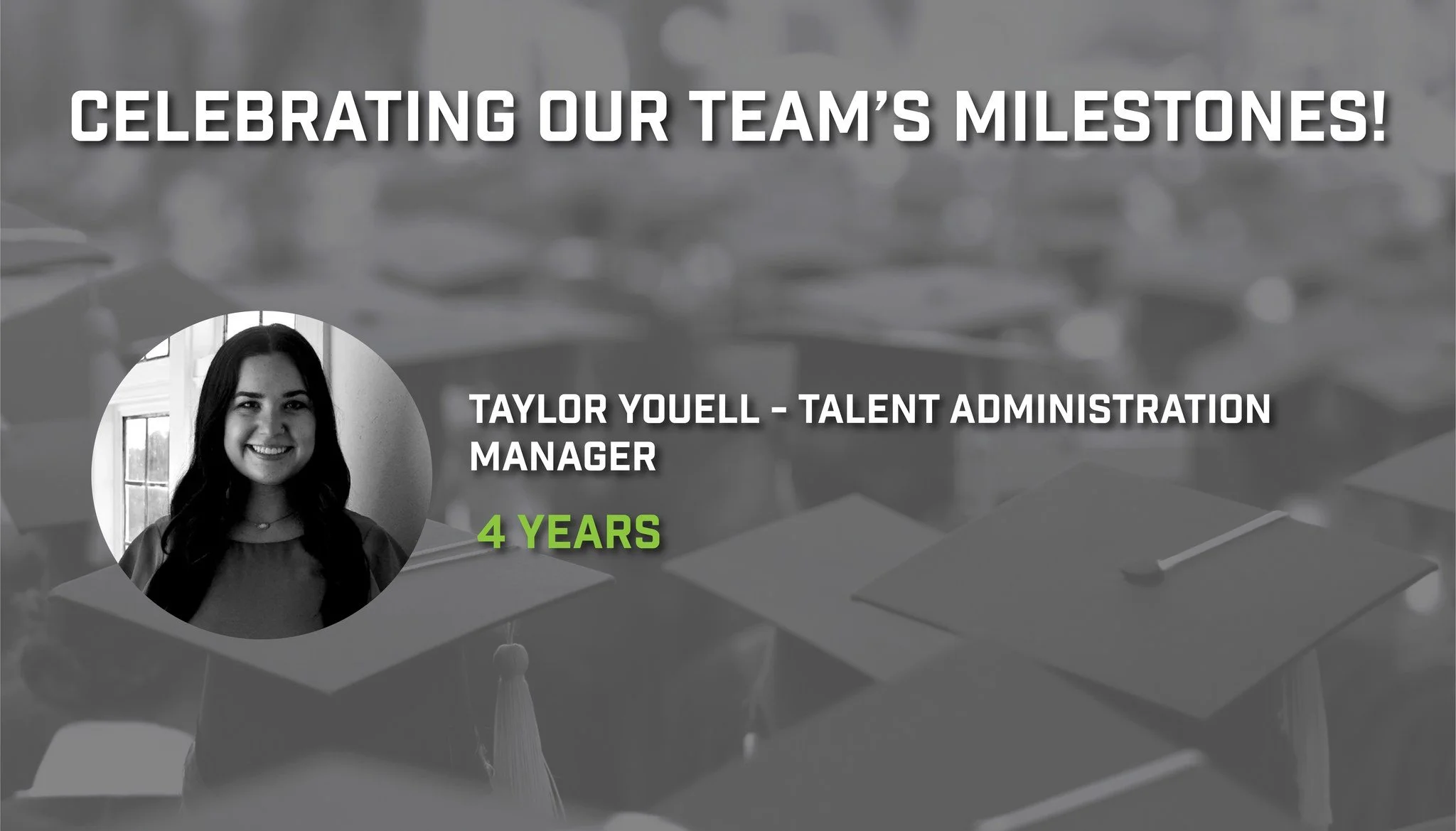 Congrats to our team members who are celebrating big milestones in January! 

Congratulations to:
Taylor Youell-4 years

We could not Build Tennessee's Future Workforce without your hard work!