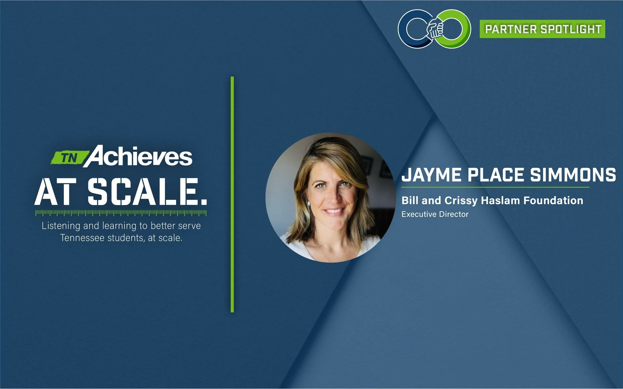 ✨Partner Spotlight✨

Thank you to Jayme Simmons from the Bill and Crissy Haslam Foundation for meeting with our team today! She shared her deep passion for improving education and opportunity for EVERY student in Tennessee. It has our team motivated 