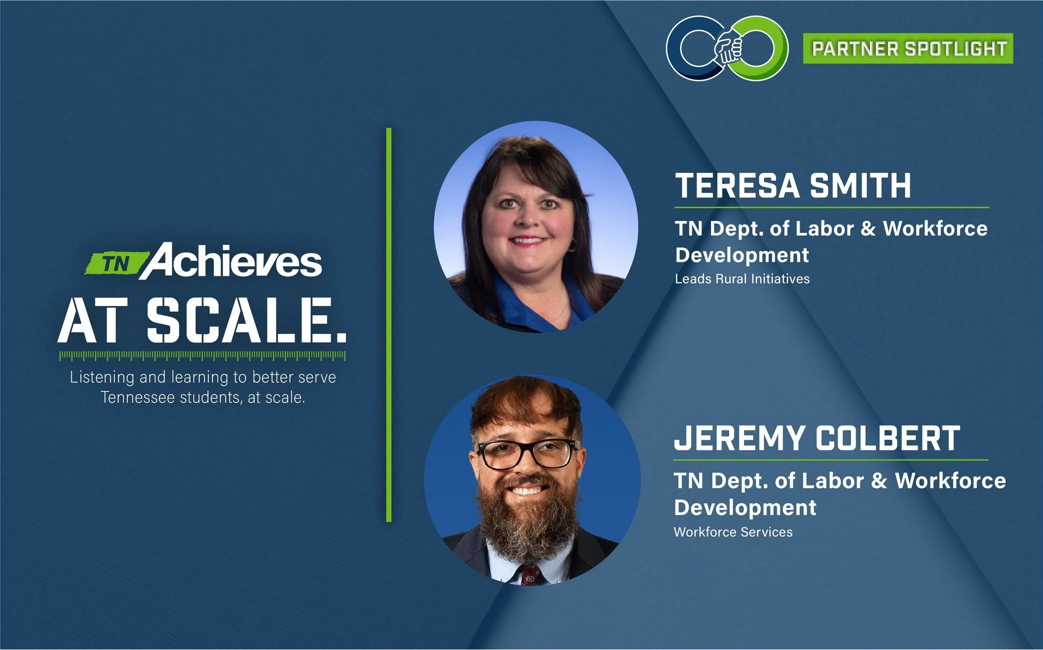 Thank you to Teresa Smith and Jeremy Colbert from the Tennessee Department of Labor and Workforce Development for joining our staff today to talk about their work! They were able to share more about the Youth Employment Programs with the American Job