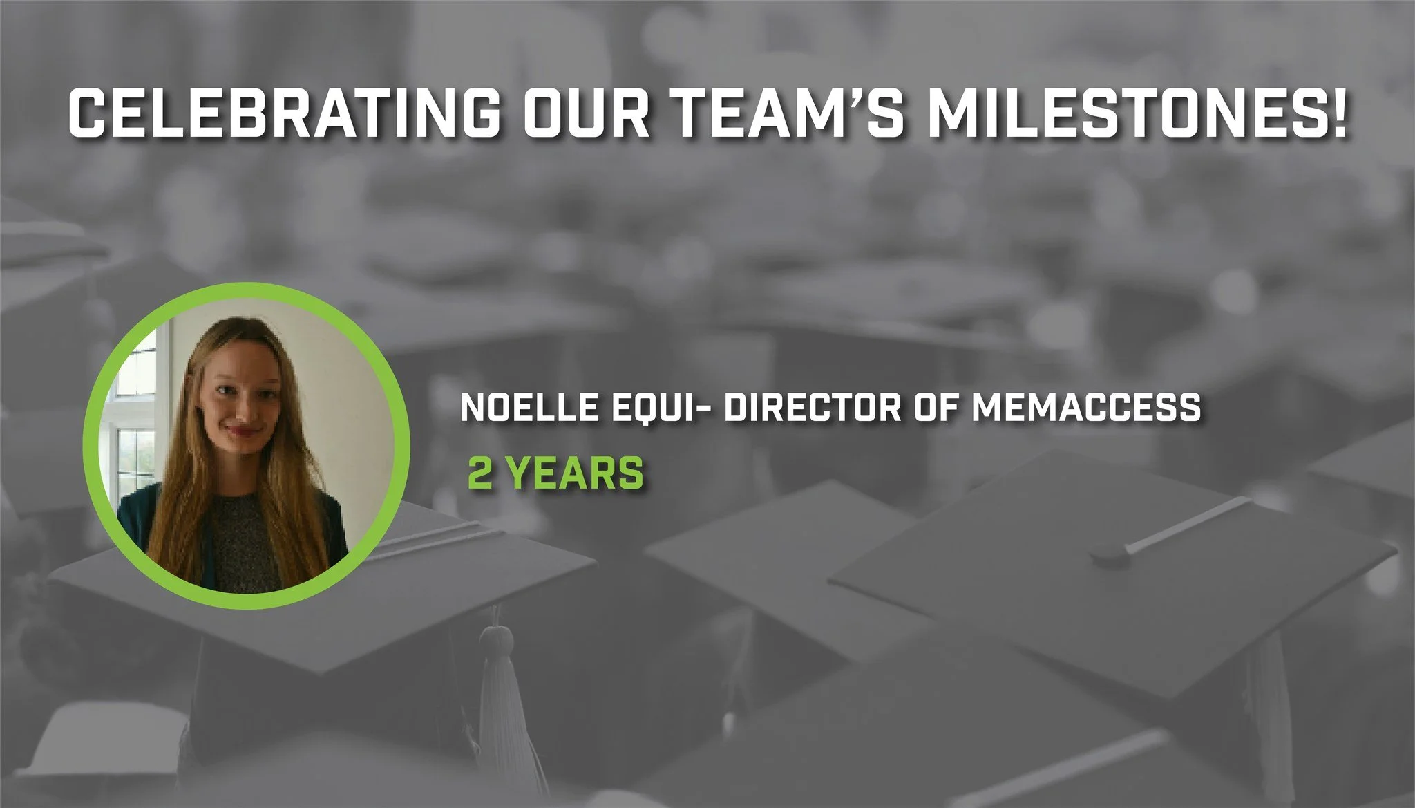 Congrats to our team members who are celebrating big milestones in February!

Congratulations to:
Noelle Equi- 2 Years

We could not Build Tennessee's Future Workforce without your hard work!