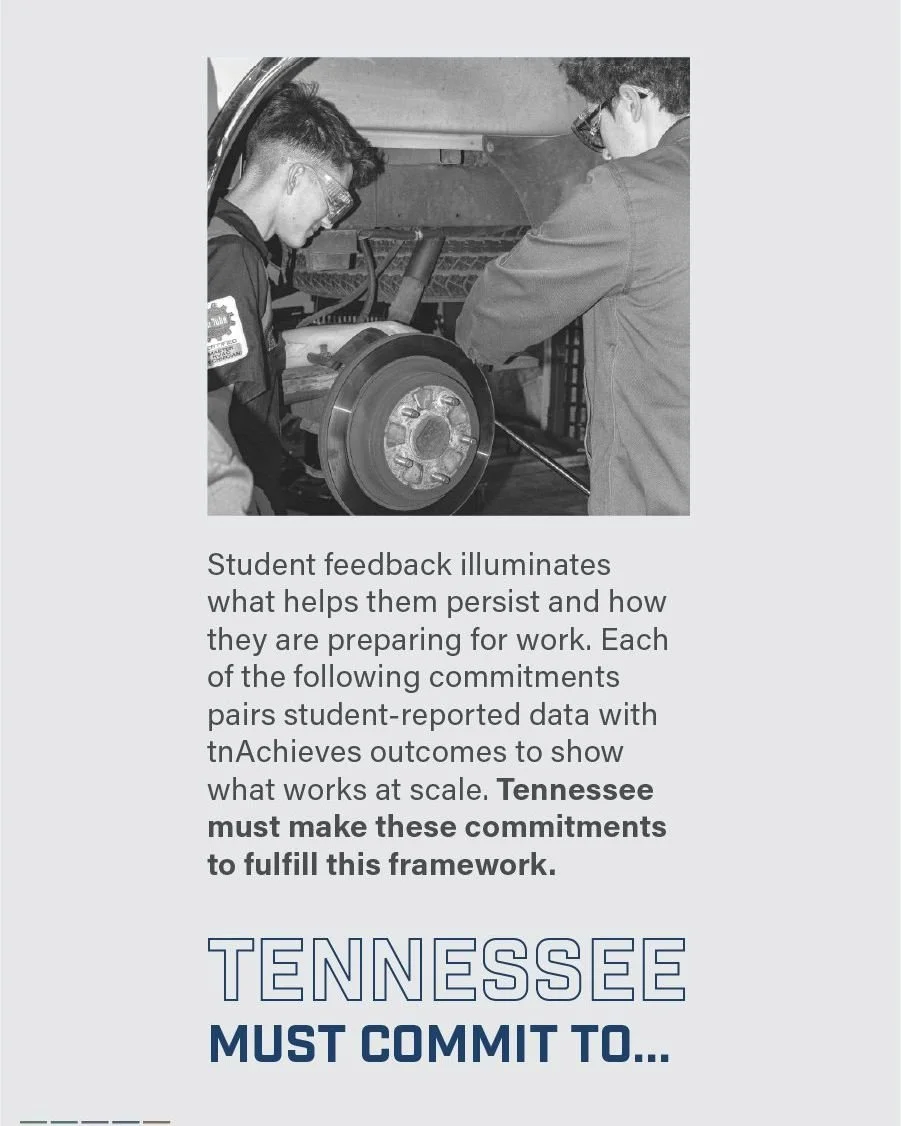 Tennessee&rsquo;s Future Workforce Framework is a statewide strategy grounded in student data and nearly two decades of experience supporting Tennessee students from high school into post-secondary education and the workforce. 

The framework outline
