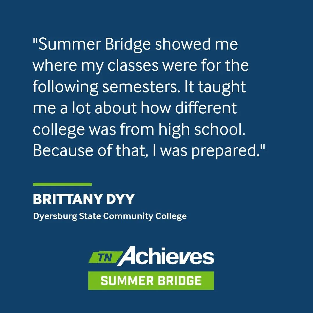 Seniors! 
Still unsure if you want to sign up for Summer Bridge in June? 

Take a look at what one student said about how the Summer Bridge Program helped them prepare for their first year of college. 

Learn more about Summer Bridge and register her