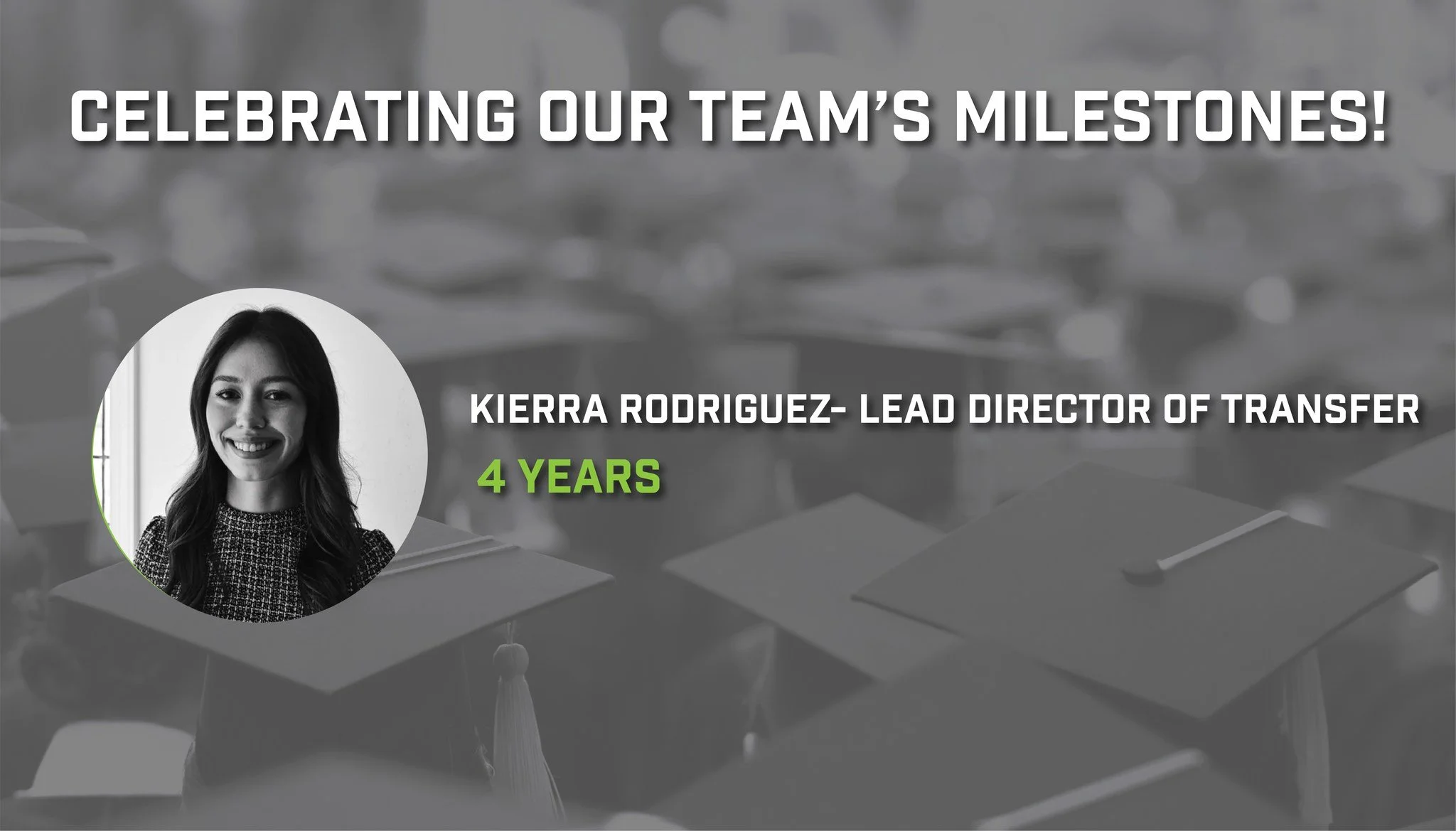 Congrats to our team members who are celebrating big milestones in May! 

Congratulations to: 
Kierra Rodriguez-4 years 

We could not Build Tennessee's Future Workforce without your hard work!